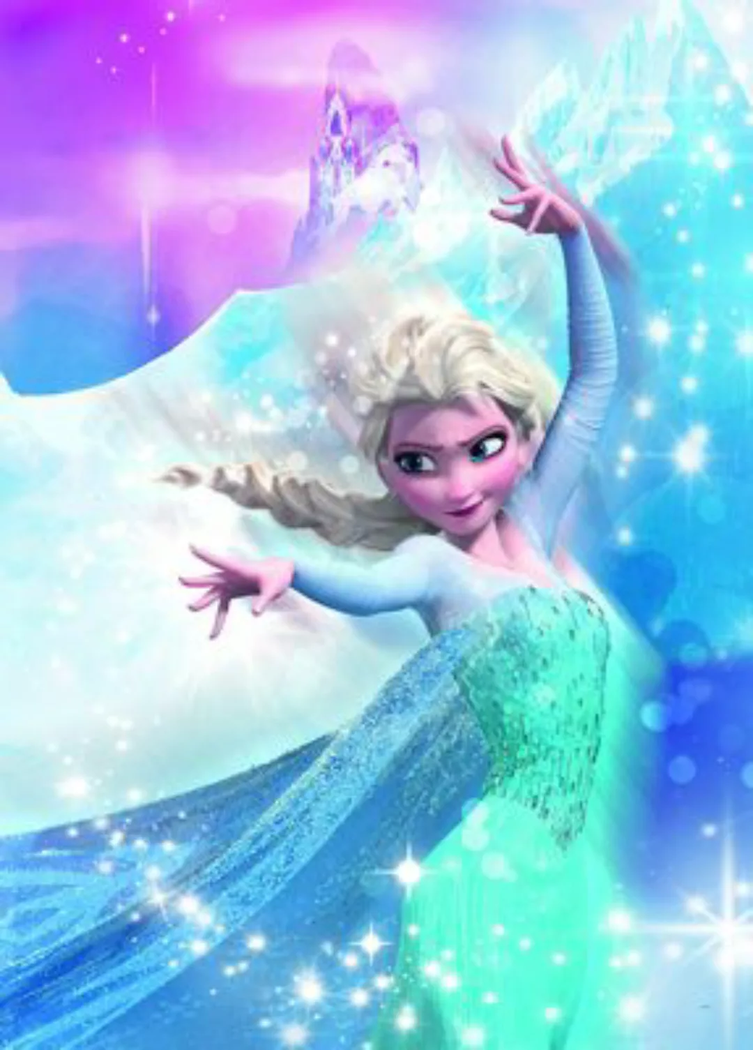 KOMAR Wandbild - Frozen 2 Elsa Action - Größe: 50 x 70 cm mehrfarbig Gr. on günstig online kaufen