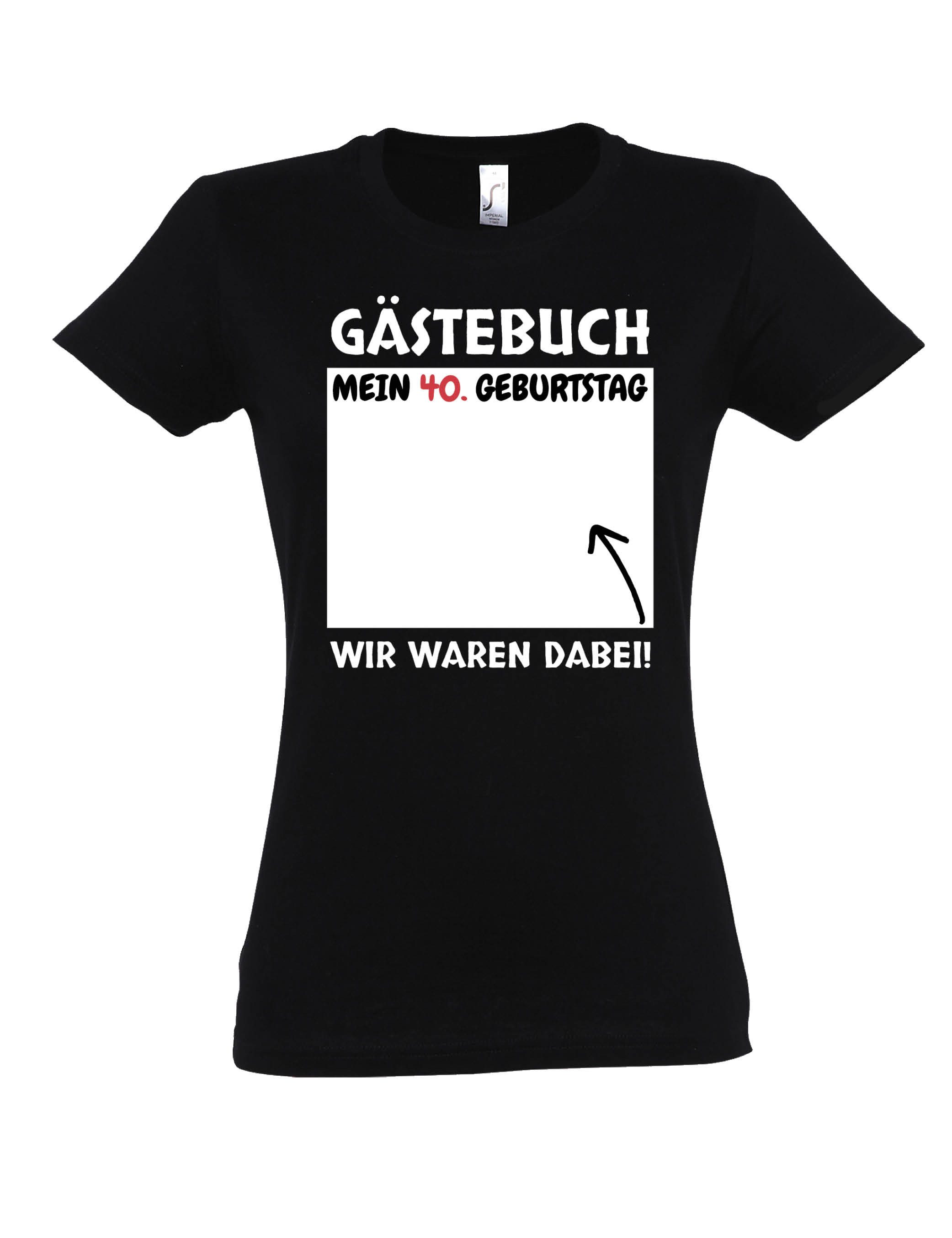 Youth Designz Print-Shirt Gästebuch 40. Geburtstag günstig online kaufen