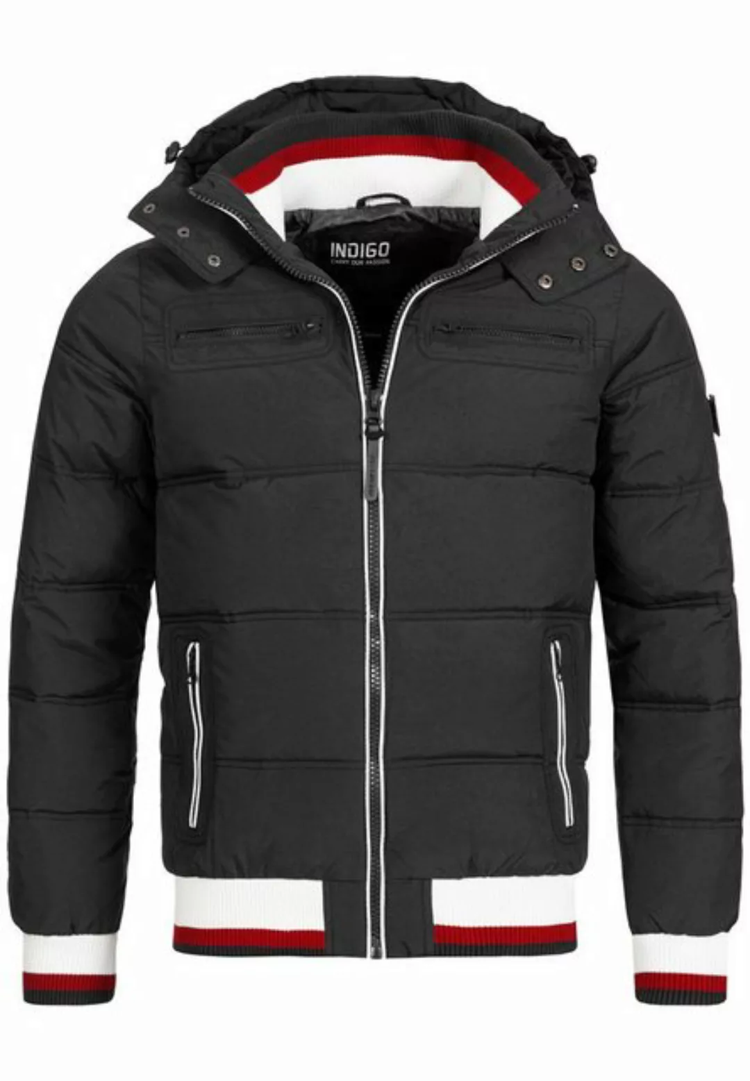 Indicode Winterjacke Marlon mit sportlichem Rippstrickbündchen günstig online kaufen