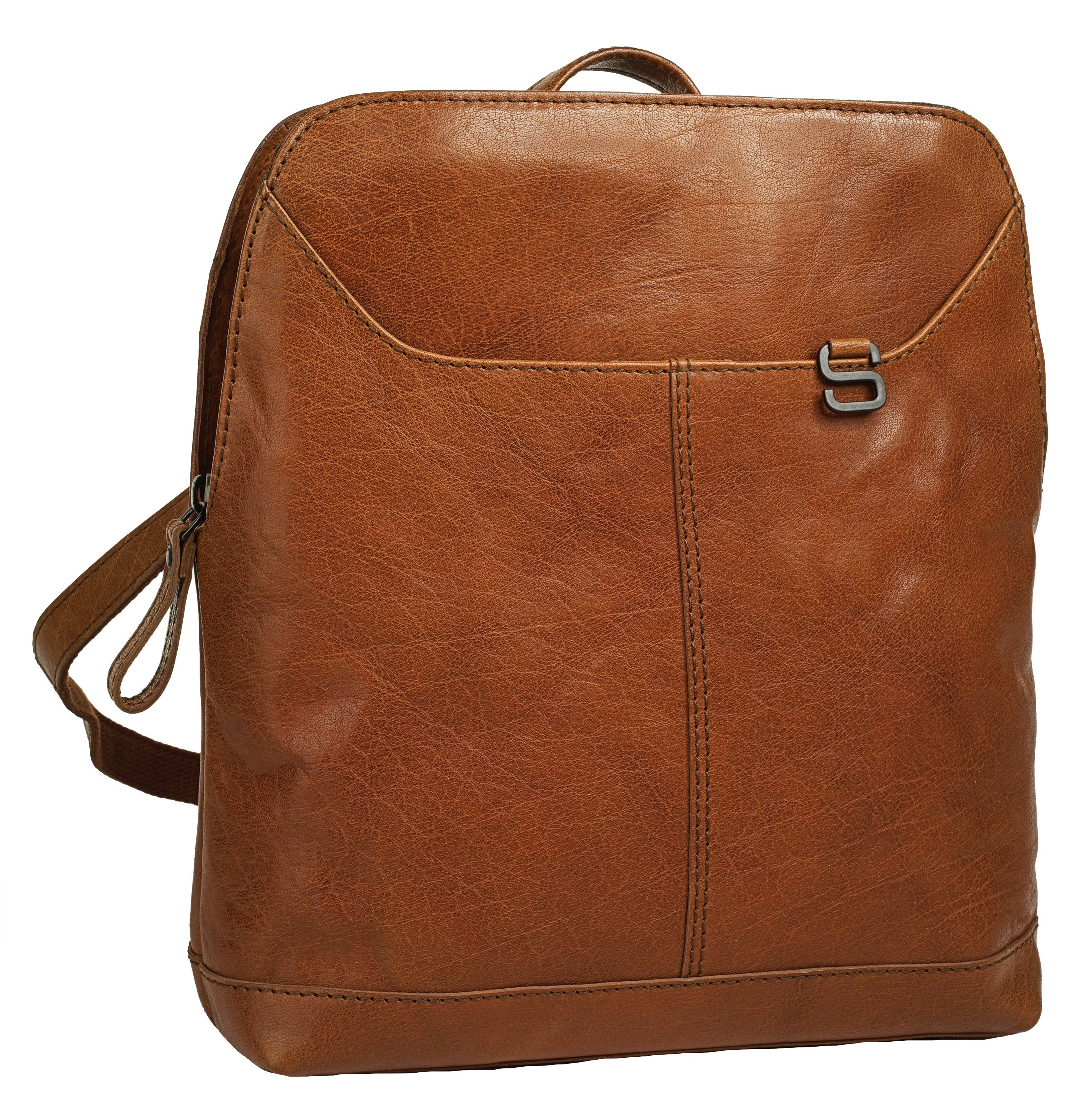 Spikes & Sparrow Cityrucksack, echt Leder günstig online kaufen