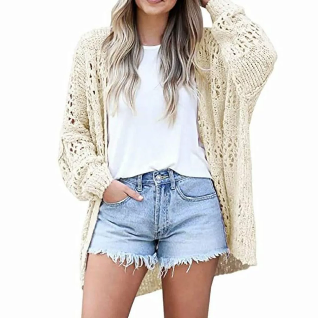 AFAZ New Trading UG Strickjacke Damen-Cardigan mit Fledermausärmeln, langer günstig online kaufen