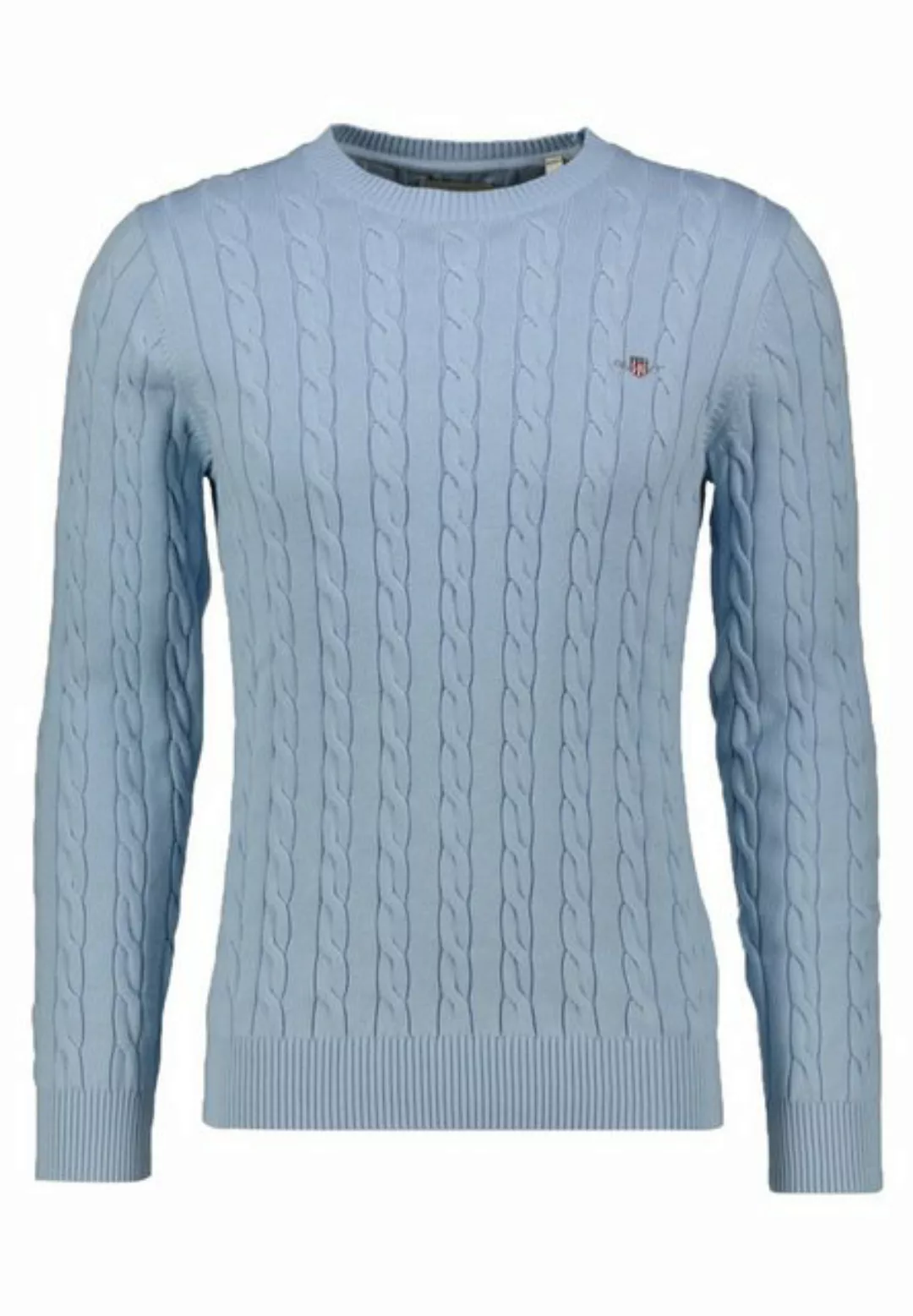 Gant Strickpullover Herren Strickpullover COTTON CABLE C-NECK (1-tlg) günstig online kaufen