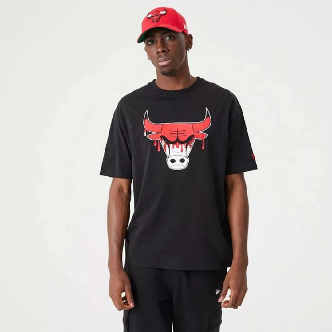 New Era Print-Shirt New Era NBA CHICAGO BULLS Drip Logo Oversized Tee T-Shi günstig online kaufen