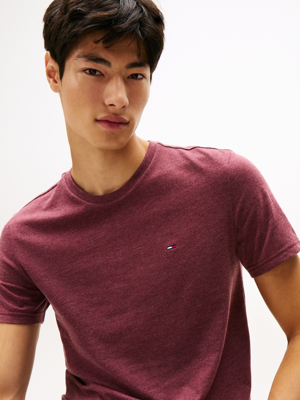 Tommy Jeans T-Shirt "TJM XSLIM JASPE HTR TEE EXT", Mit Rundhalsausschnitt günstig online kaufen