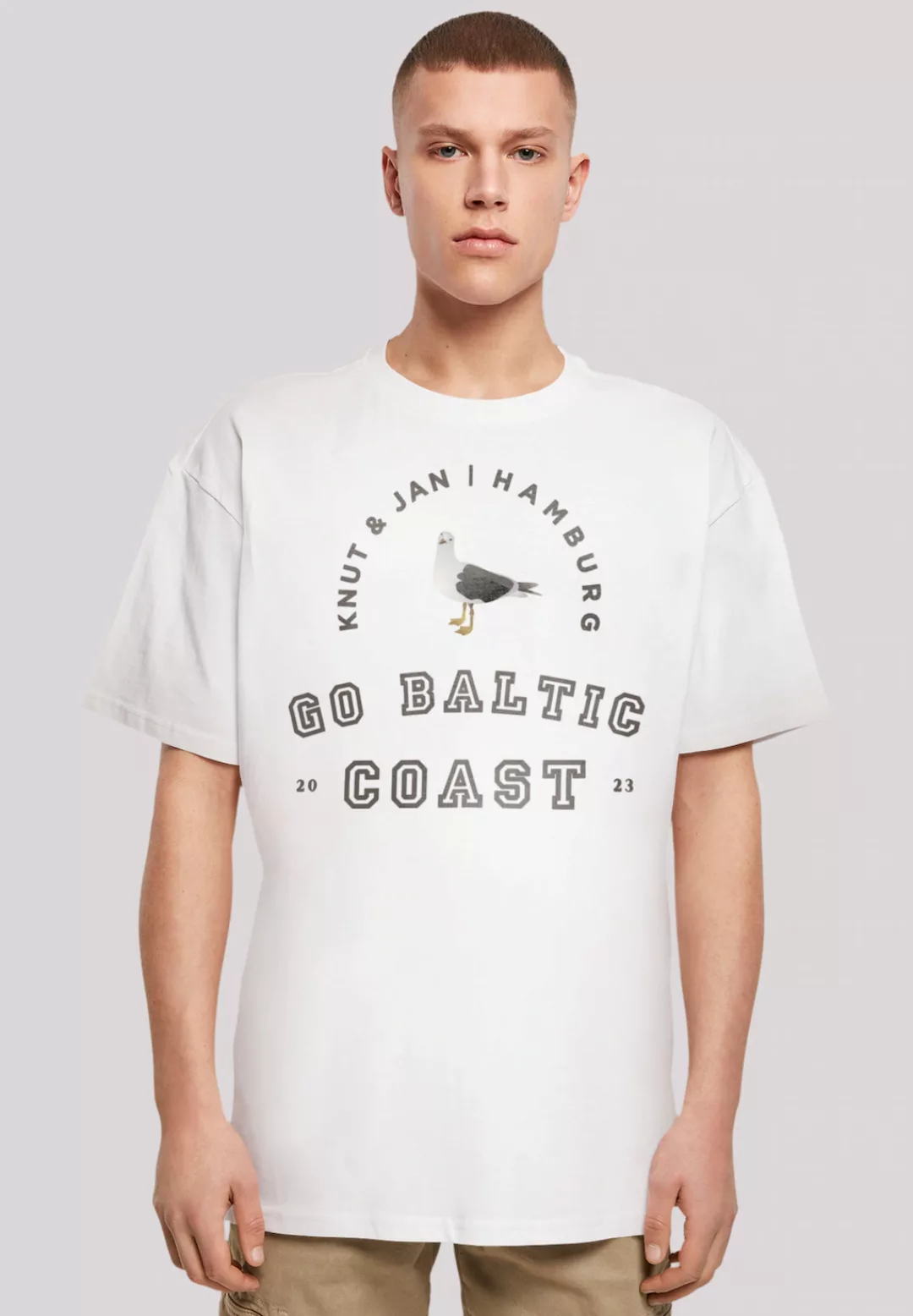 F4NT4STIC T-Shirt "Möwe Knut & Jan Hamburg" günstig online kaufen