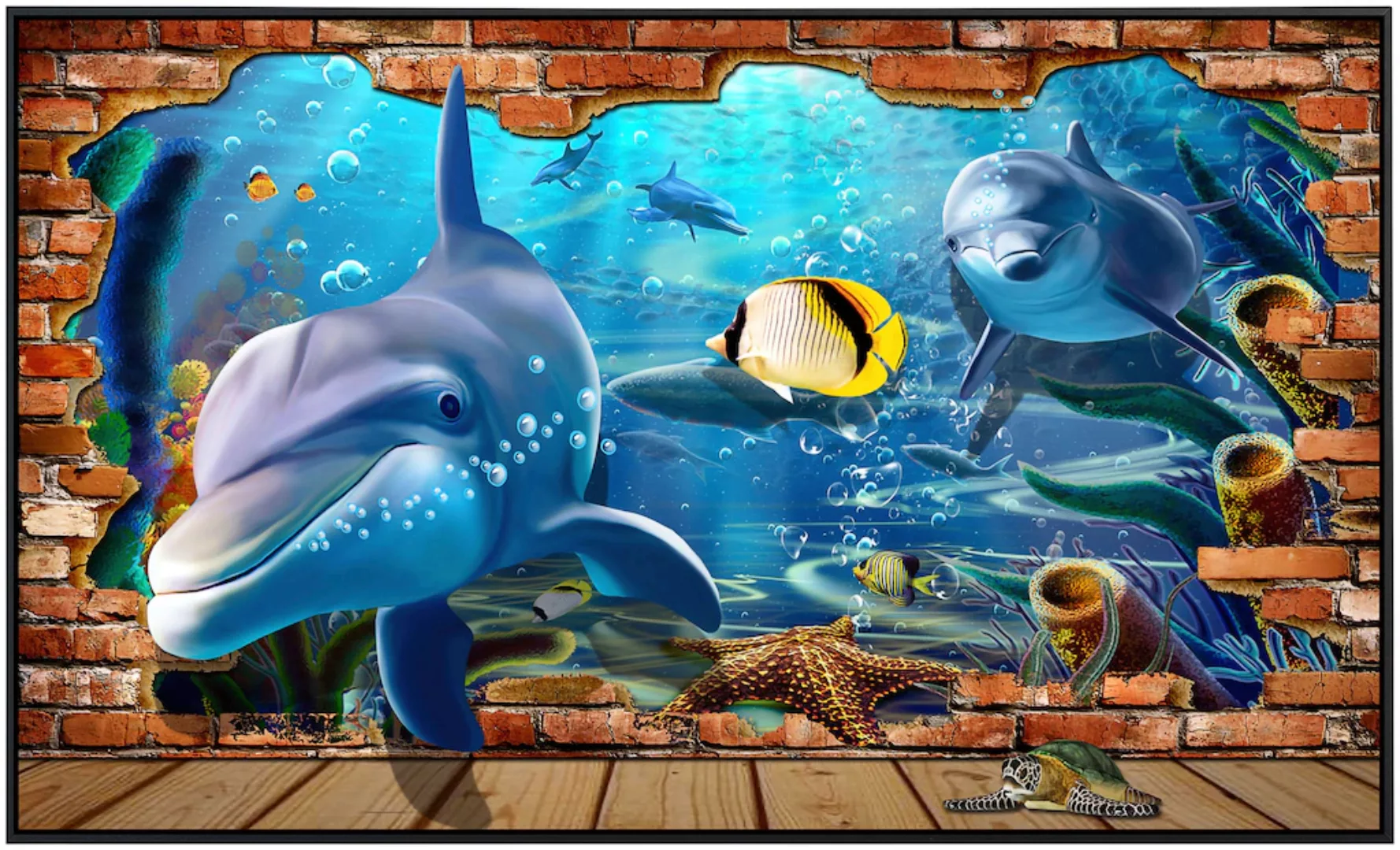 Papermoon Infrarotheizung »Unterwasserwelt mit Mauer« günstig online kaufen