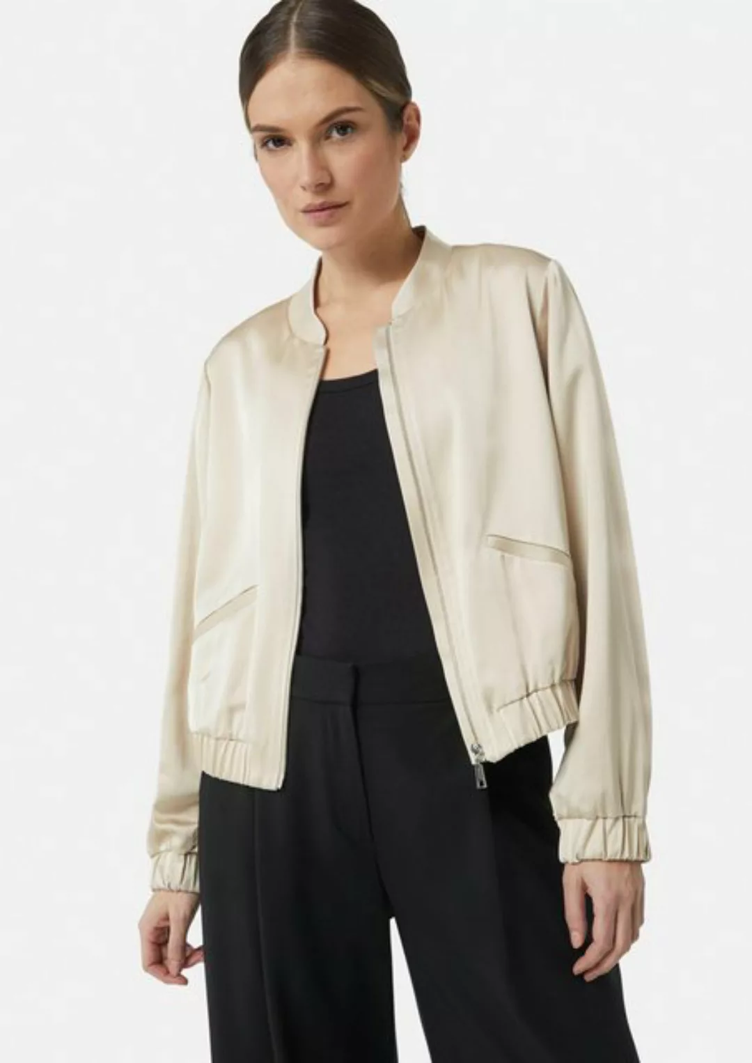 Comma Blusenblazer Blouson aus Satin günstig online kaufen