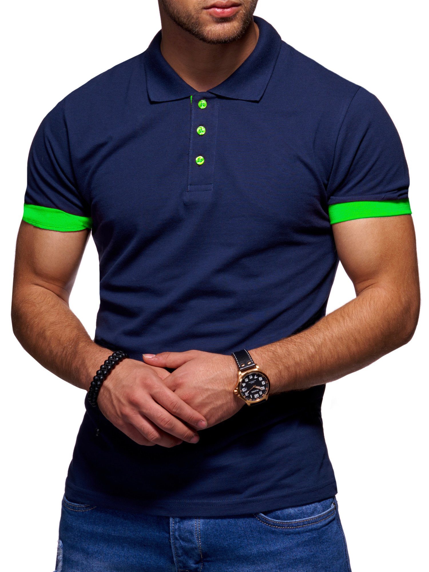 Style-Division Poloshirt für Herren in Piqué-Qualität günstig online kaufen