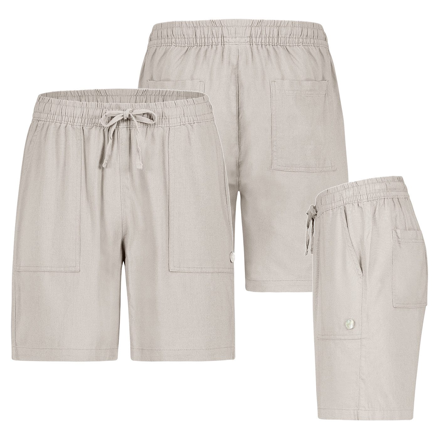 SUBLEVEL Bermudas Eight2nine Damen Leinen Short günstig online kaufen