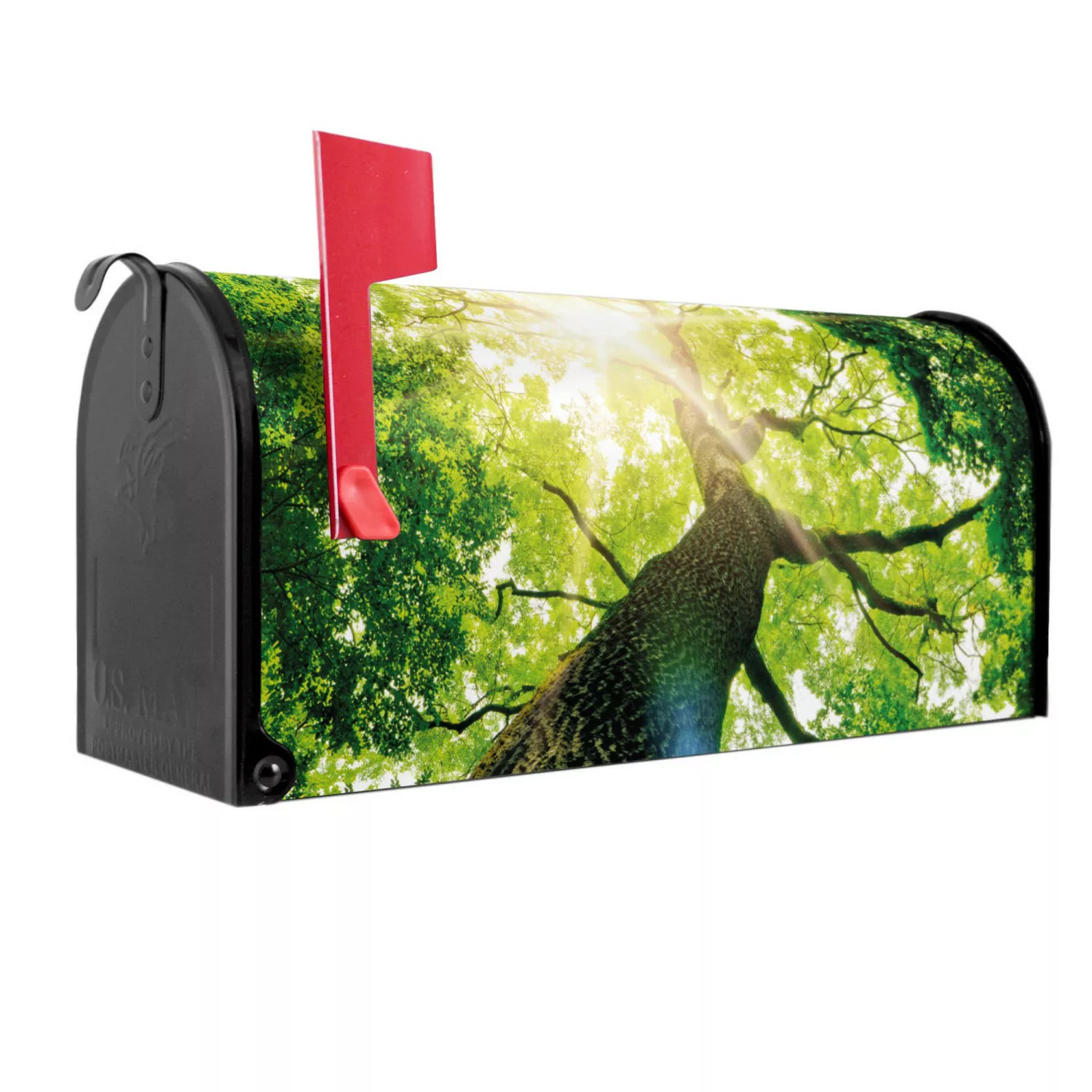 Banjado Amerikanischer Briefkasten Schwarz 48x22x16cm US Mailbox Letterbox günstig online kaufen