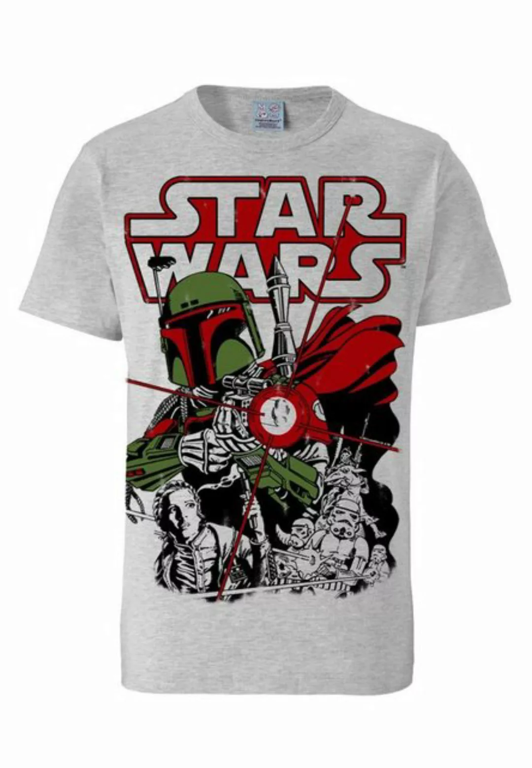 LOGOSHIRT T-Shirt "Boba Fett - Krieg der Sterne", mit kultigem Frontprint günstig online kaufen