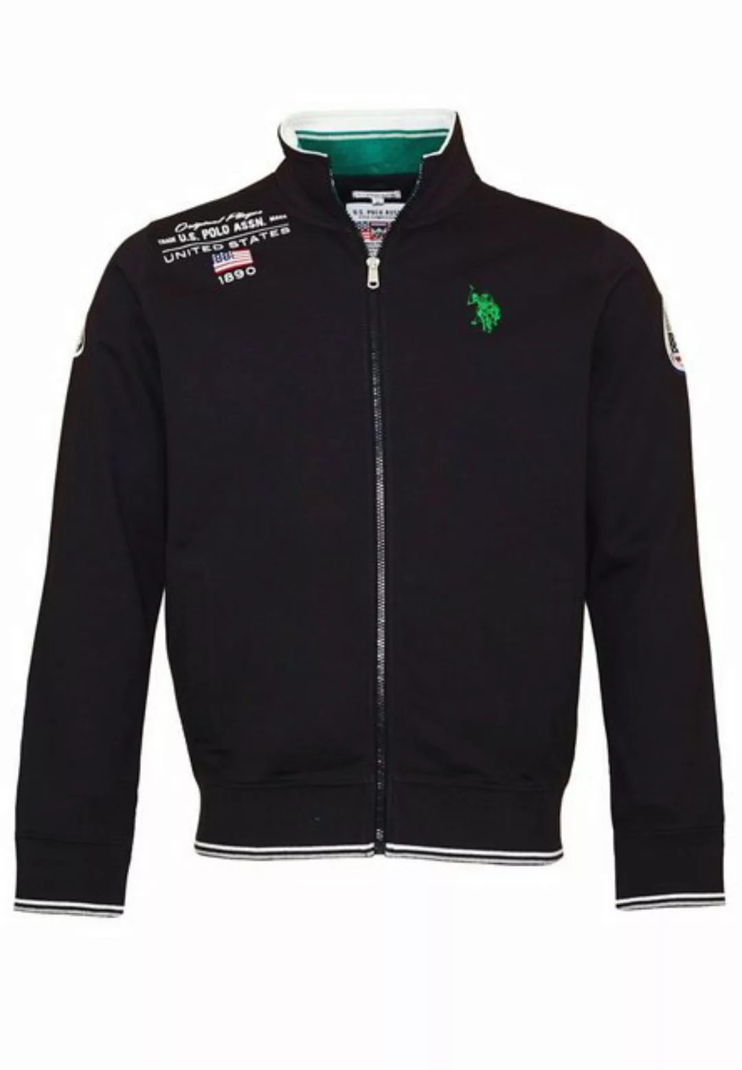 U.S. Polo Assn Sweatjacke Zipper Sweatjacket FZ Flag mit Batch (1-tlg) günstig online kaufen