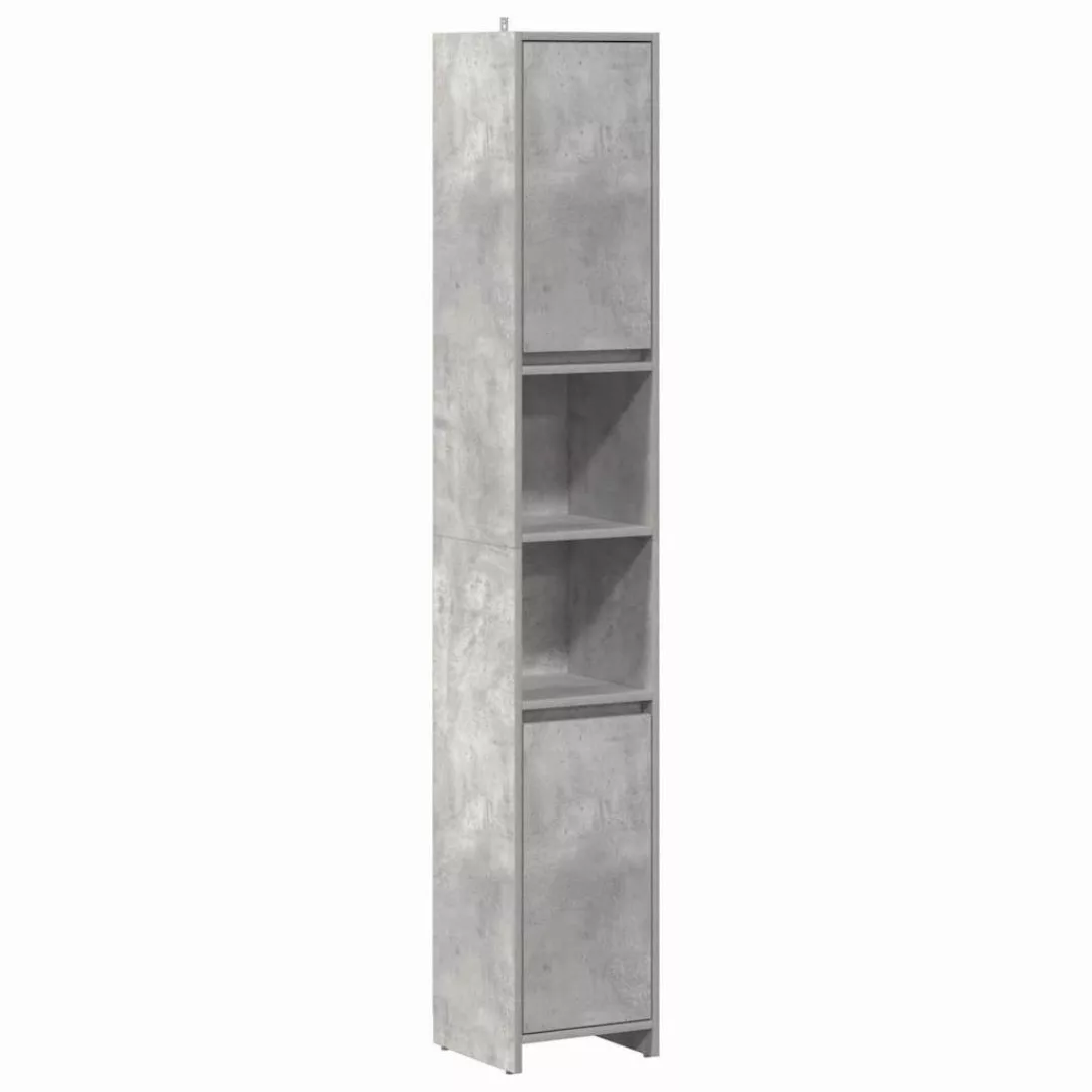 vidaXL Badezimmer-Set Badezimmerschrank Betongrau 30x30x183,5 cm günstig online kaufen