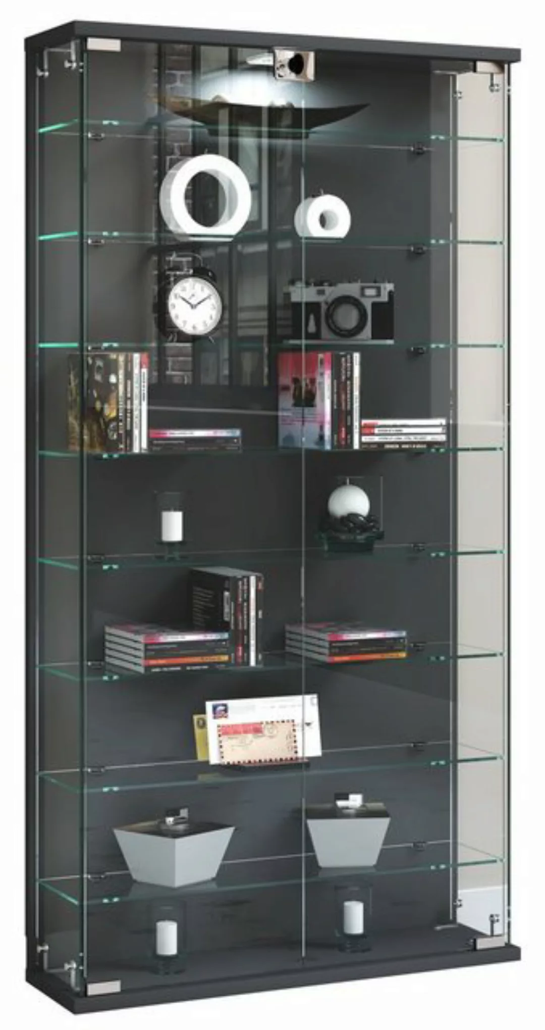 VCM Wandregal "Wandvitrine Hängevitrine Glasvitrine Relas L" günstig online kaufen