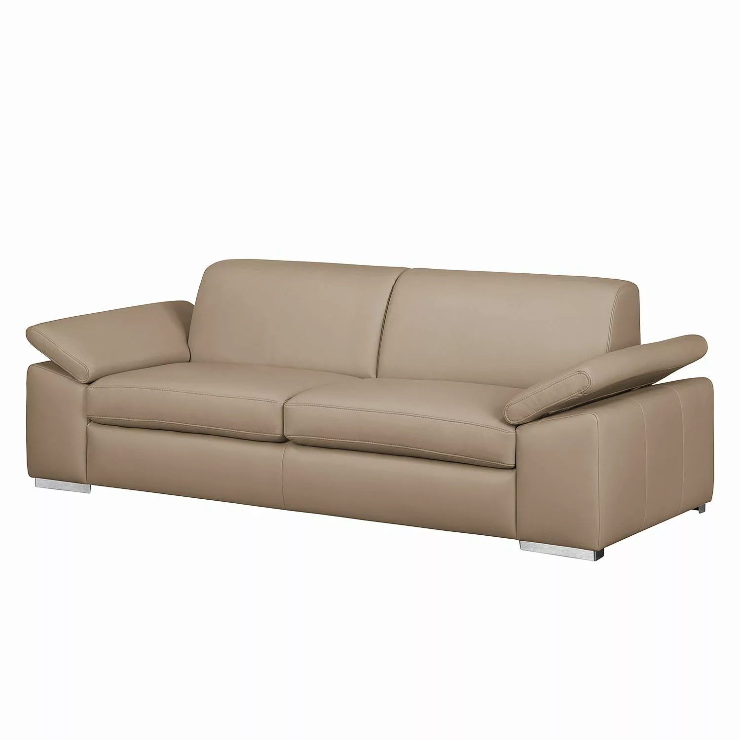 home24 loftscape Sofa Termon I 3-Sitzer Cappuccino Echtleder 232x82x90 cm ( günstig online kaufen