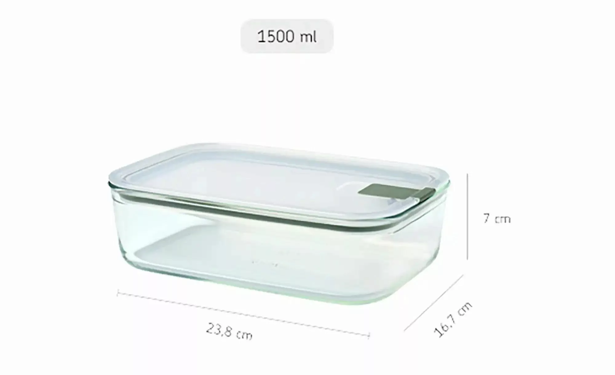 Mepal Vorratsdose  Easy Clip ¦ transparent/klar ¦ Glas , Kunststoff, Siliko günstig online kaufen