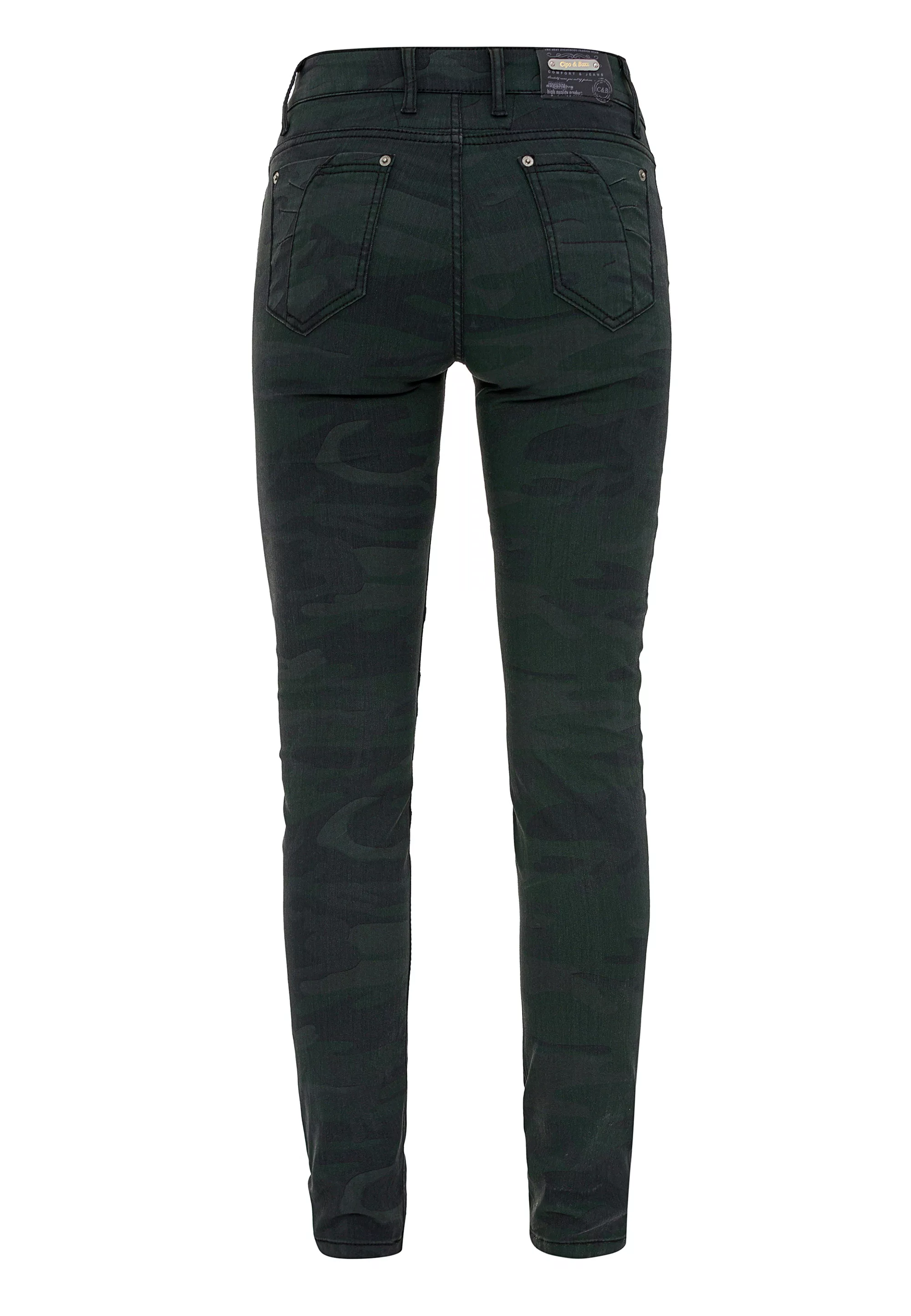 Cipo & Baxx Slim-fit-Jeans in sommerlichem Look günstig online kaufen