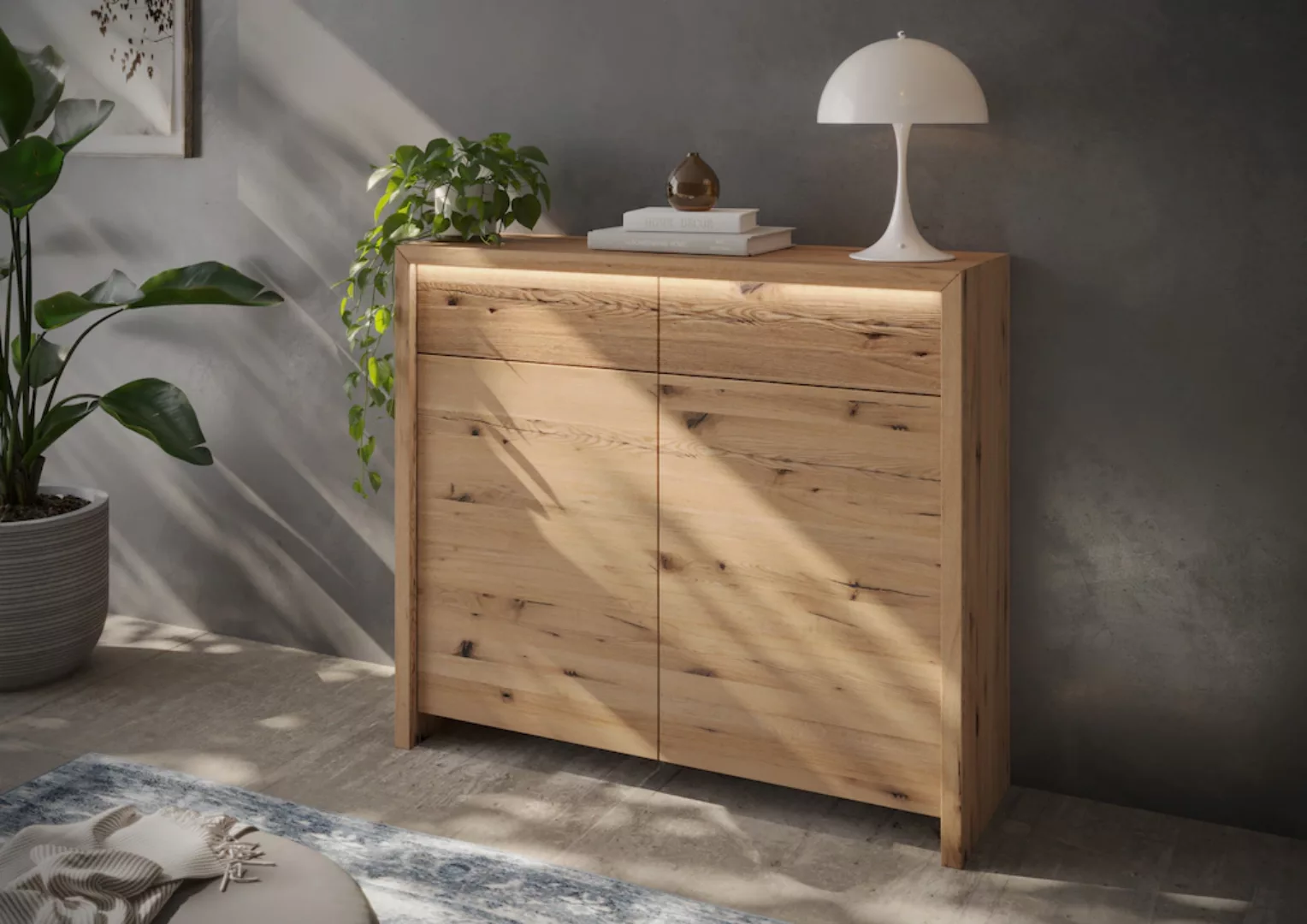 Home affaire Kommode "Ambroise", inkl. LED-Beleuchtung günstig online kaufen