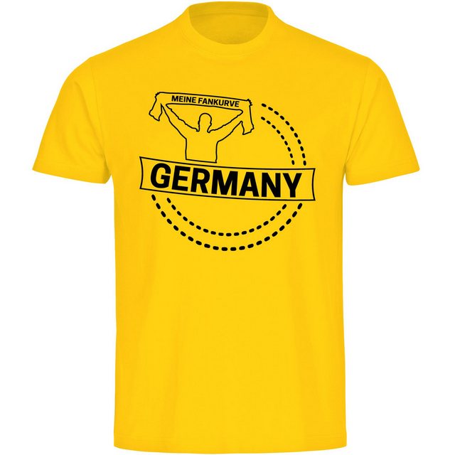 multifanshop T-Shirt Herren Germany - Meine Fankurve - Männer günstig online kaufen