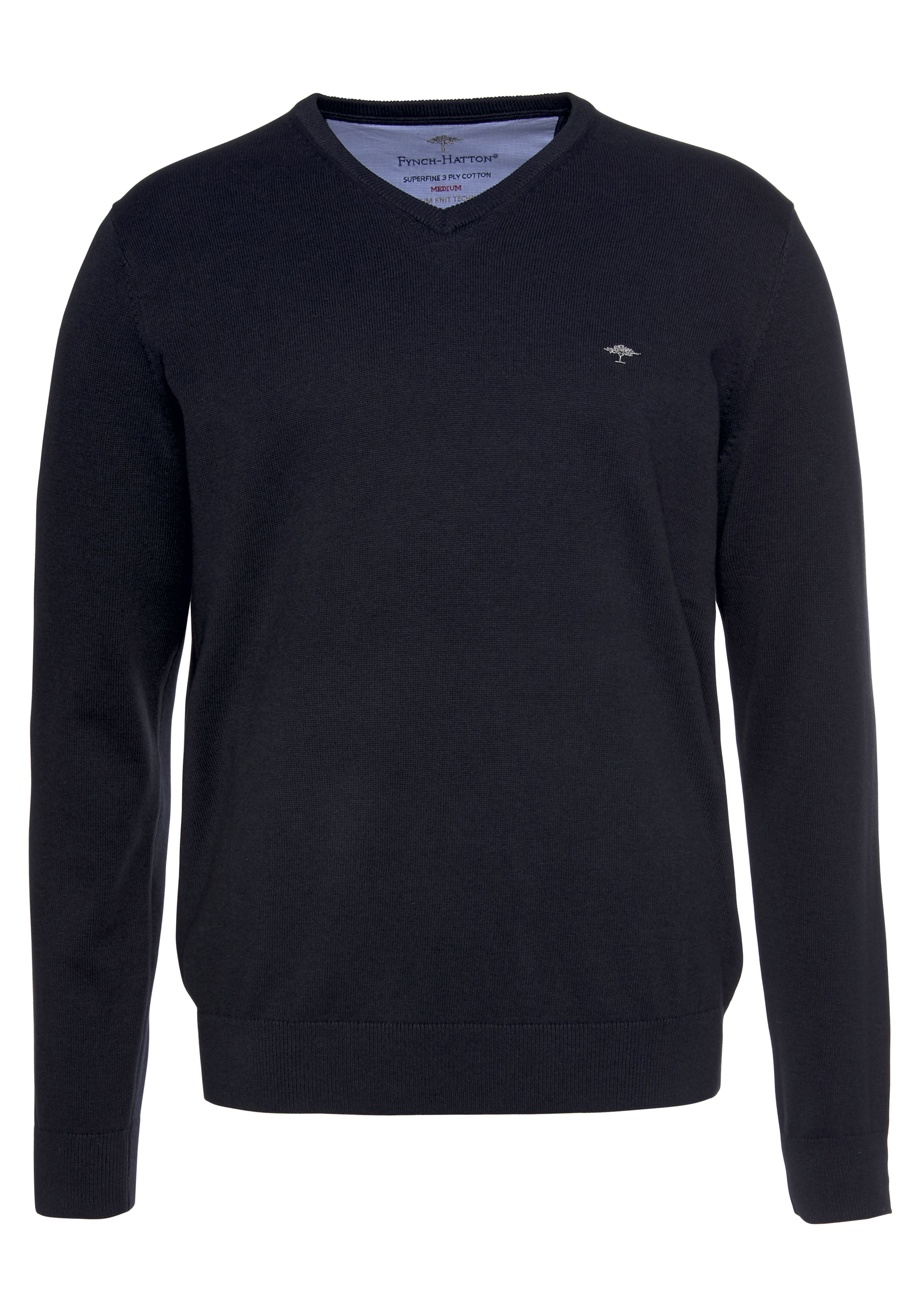 FYNCH-HATTON Strickpullover "FYNCH-HATTON Pullover mit V-Kragen", mit V-Aus günstig online kaufen