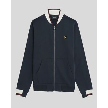Lyle & Scott  Trainingsjacken Bomberjacke aus Jersey mit halber Spitze günstig online kaufen