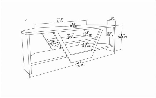 Skye Decor TV-Schrank 100% MELAMINE COATED PARTICLE BOARD, 36,8 cm x 35 cm günstig online kaufen