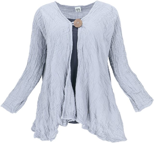 Guru-Shop Longbluse Musselin Boho Blusenjäckchen, Baumwoll.. alternative Be günstig online kaufen