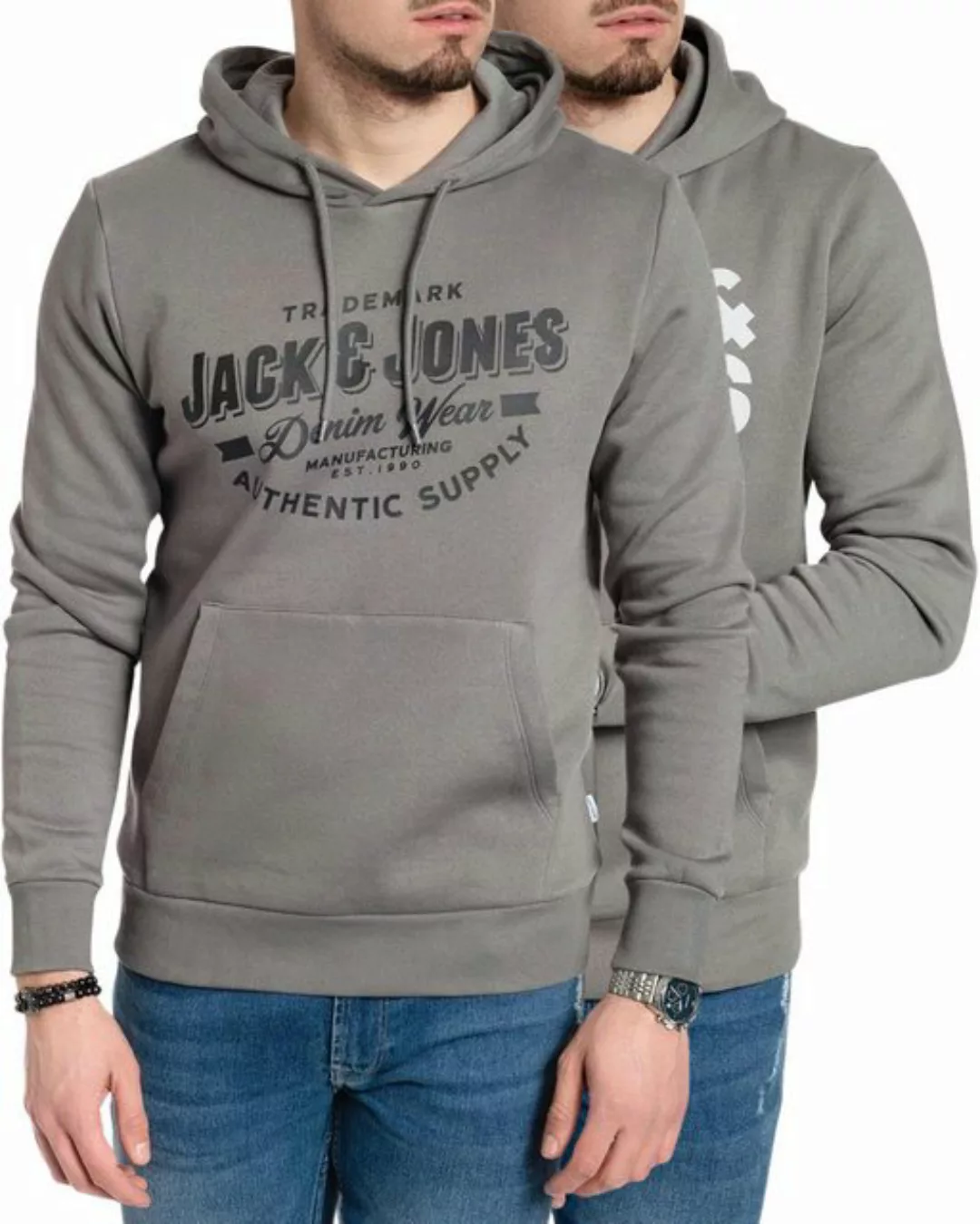 Jack & Jones Kapuzenpullover stilvolle Hoodies mit Logoprint (Spar Set, Dop günstig online kaufen