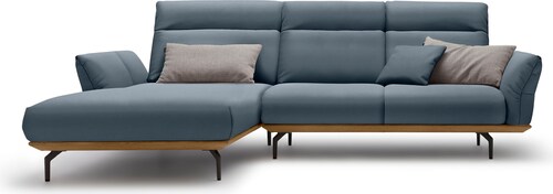 Creation BY ROLF BENZ Ecksofa »CR.460«, Sockel in Nussbaum, Winkelfüße in U günstig online kaufen