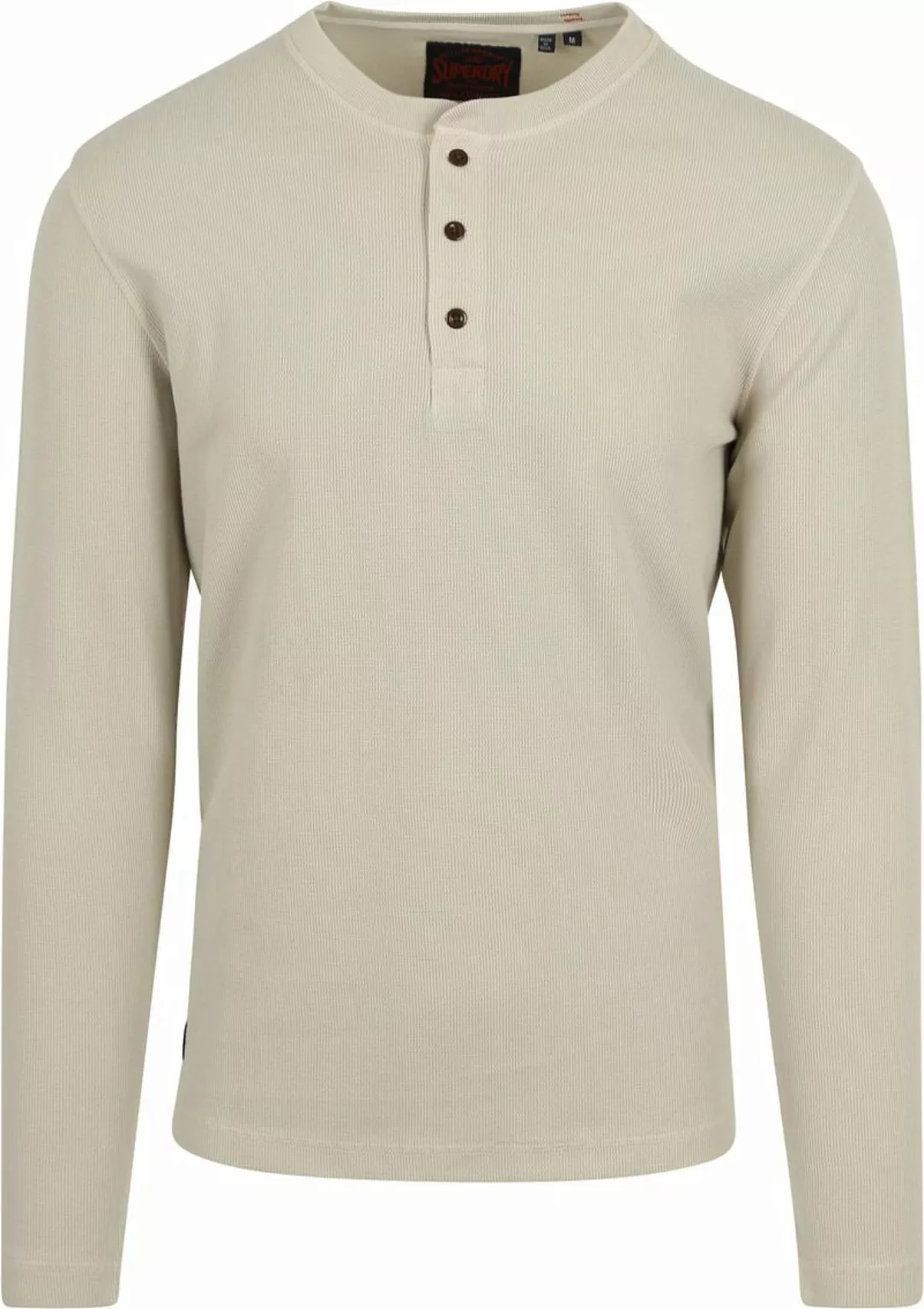 Superdry Waffle Pullover Beige - Größe L günstig online kaufen