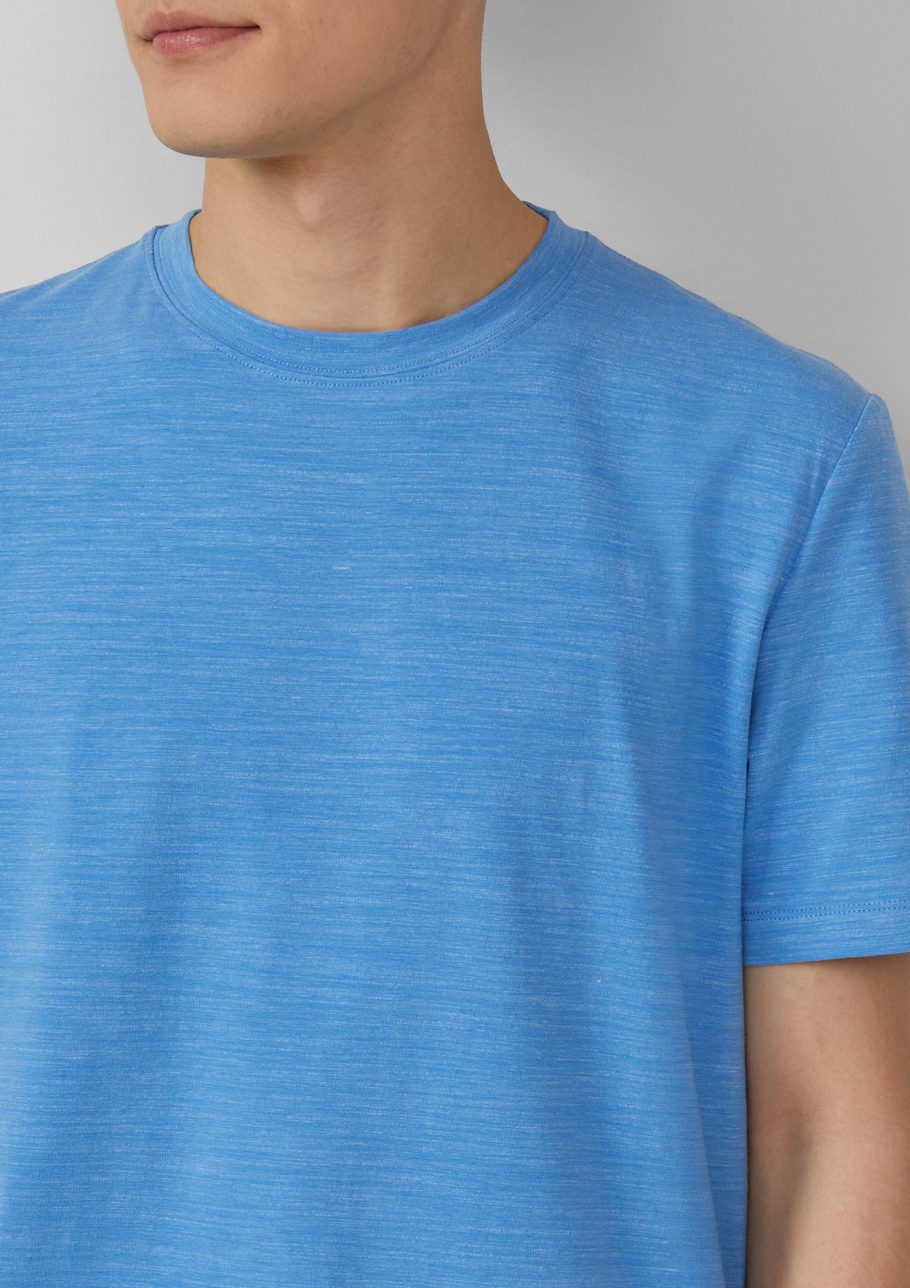 s.Oliver Kurzarmshirt Meliertes T-Shirt aus Baumwollmix günstig online kaufen