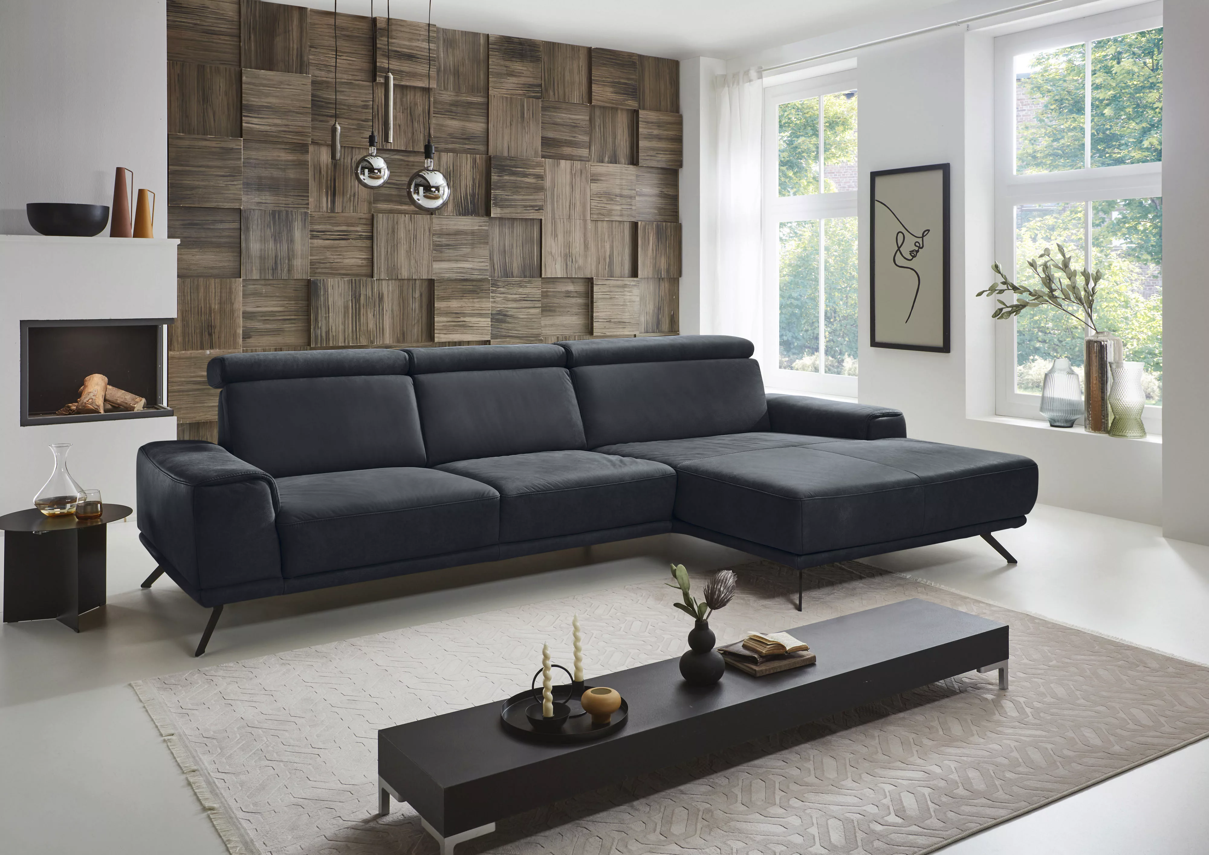 Die PlanBar Ecksofa "PN-EM22041 L-Form", wahlweise motorisches Canape oder günstig online kaufen