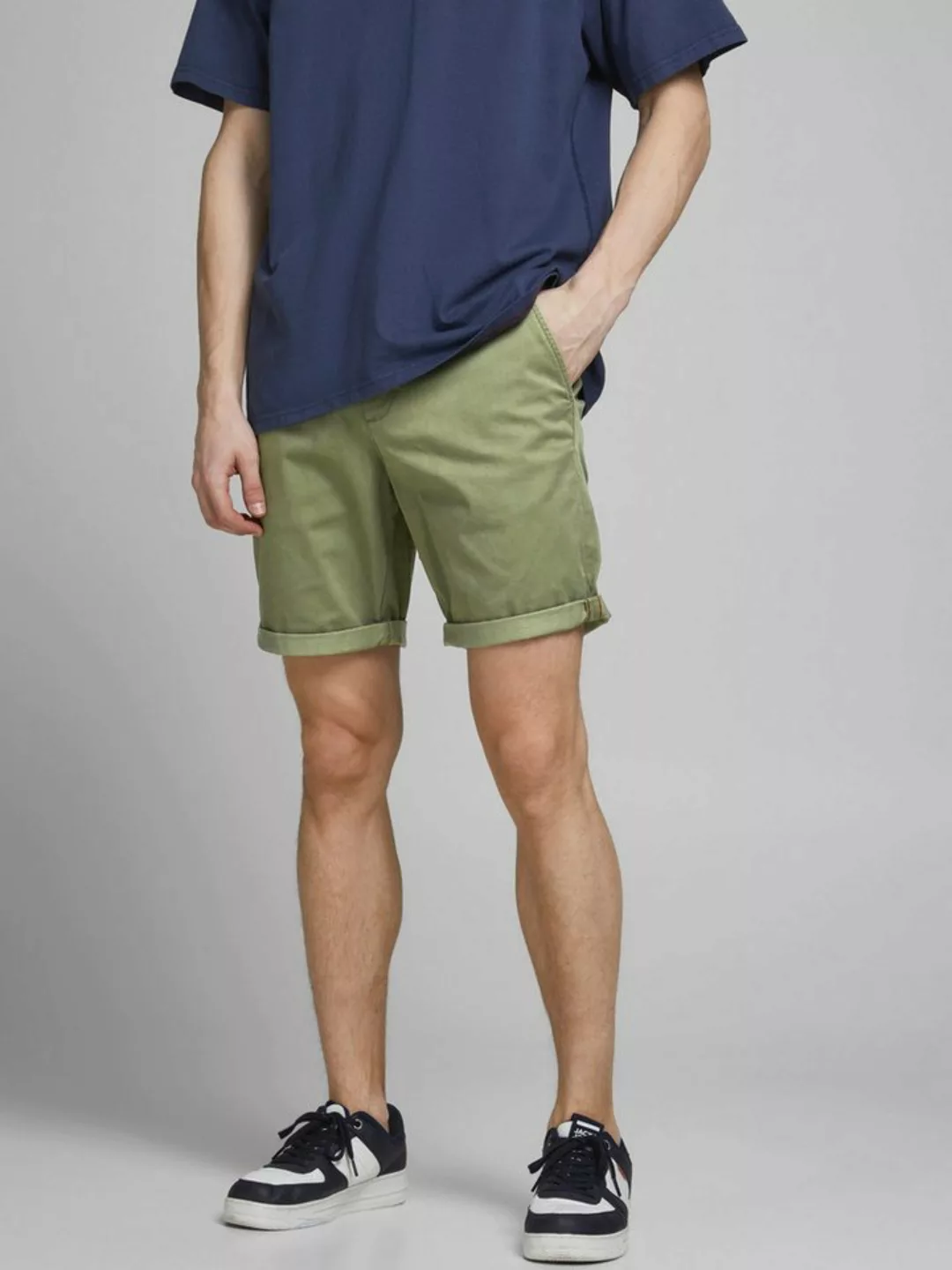 Jack & Jones Chinoshorts Herren Shorts Mid Waist Chino Midi Bermuda Pants 7 günstig online kaufen