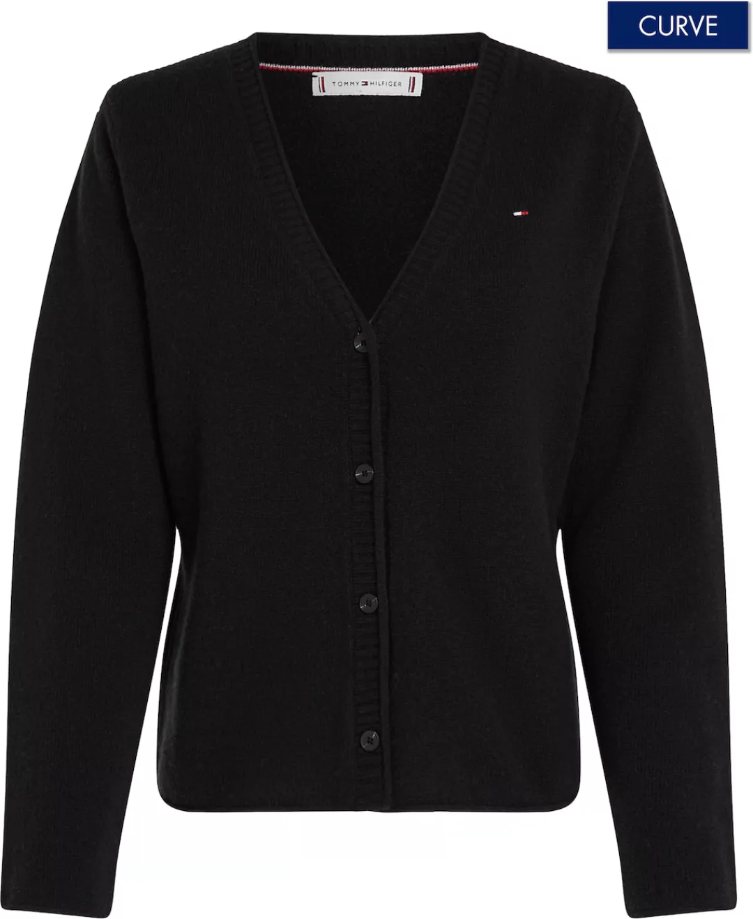 Tommy Hilfiger Curve Strickjacke CRV SOFT WOOL Strickjacke Großen Größen, H günstig online kaufen