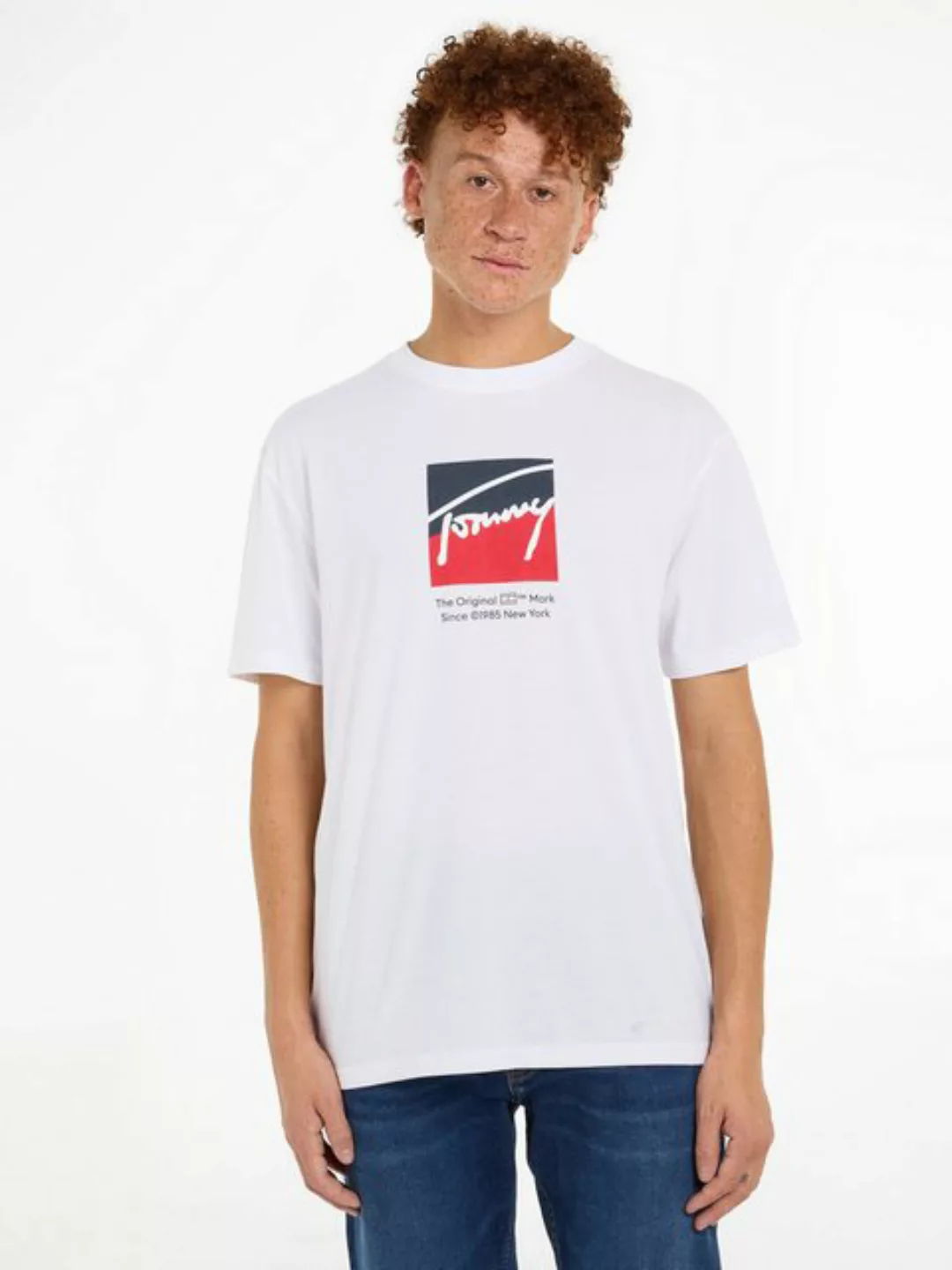 Tommy Jeans T-Shirt TJM REG RWB DNA TEE mit Logoprint günstig online kaufen