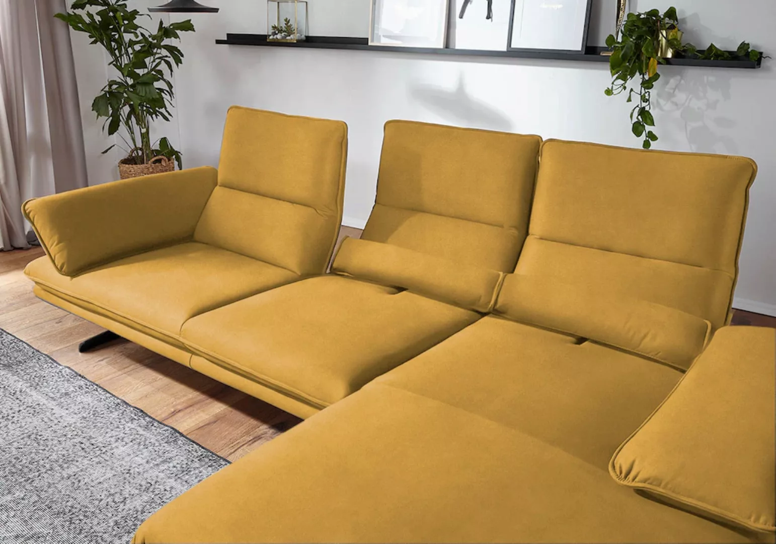 W.SCHILLIG Ecksofa "broadway, Designsofa mit tollem Sitzkomfort", Sitztiefe günstig online kaufen