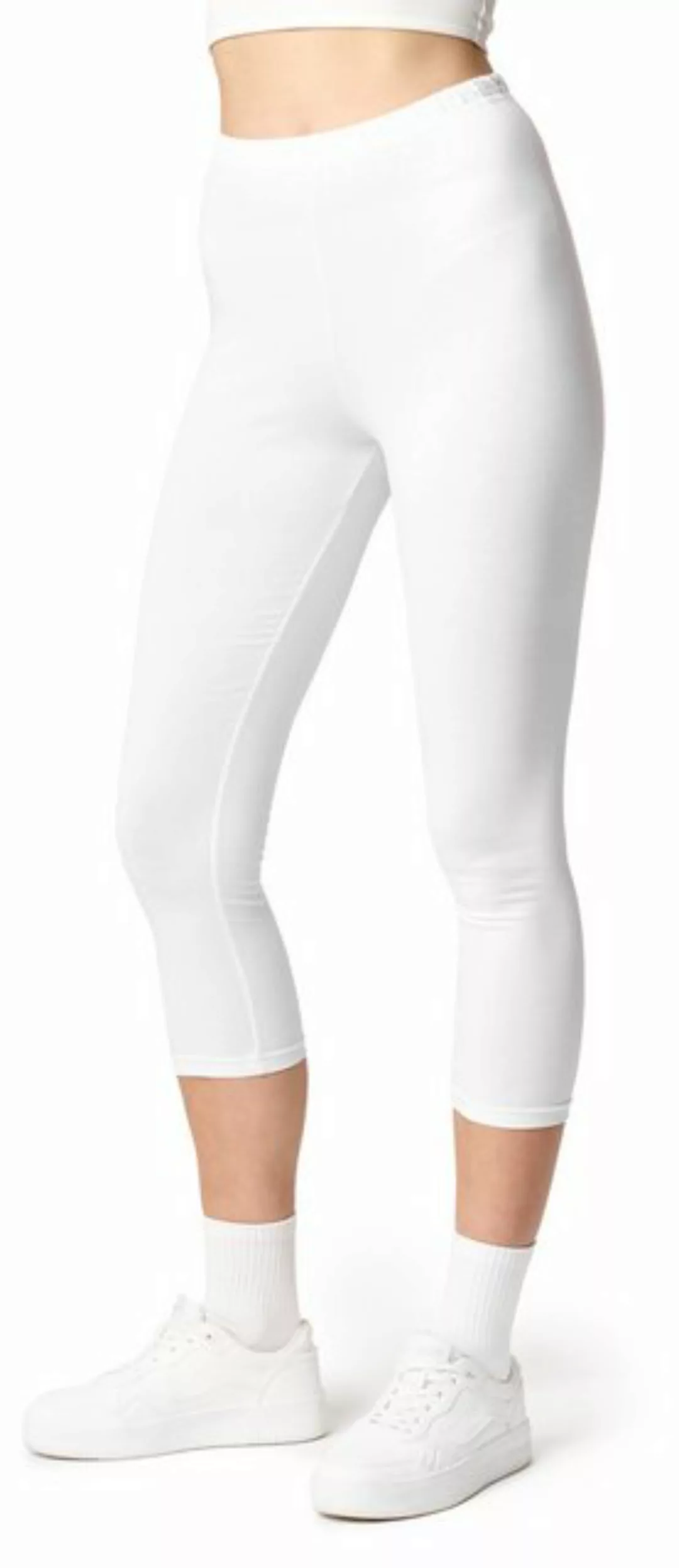 Ladeheid Leggings Damen 3/4 Capri Hose aus Baumwolle LA40-132 (1-tlg) elast günstig online kaufen