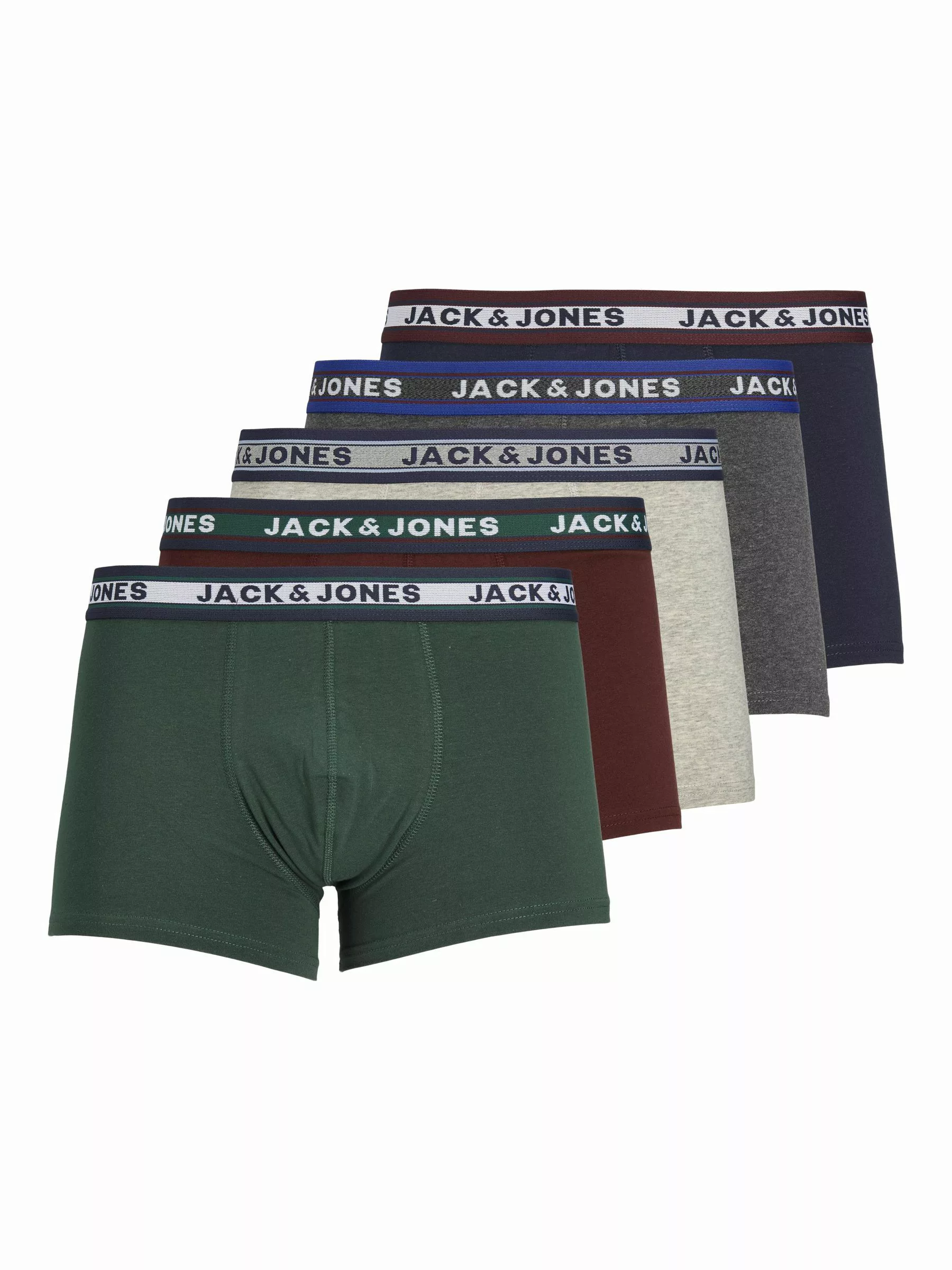 Jack & Jones Herren Boxershort JACOLIVER TRUNKS 5er Pack günstig online kaufen