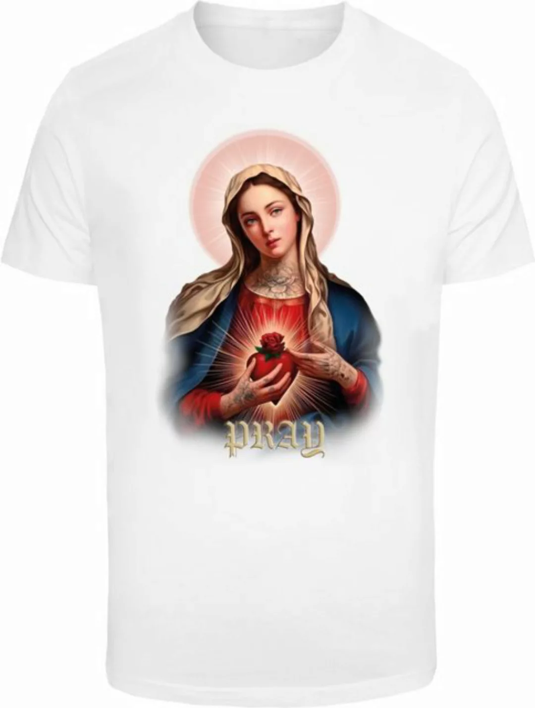 MisterTee T-Shirt MisterTee Herren Praying Mary Tee (1-tlg) günstig online kaufen