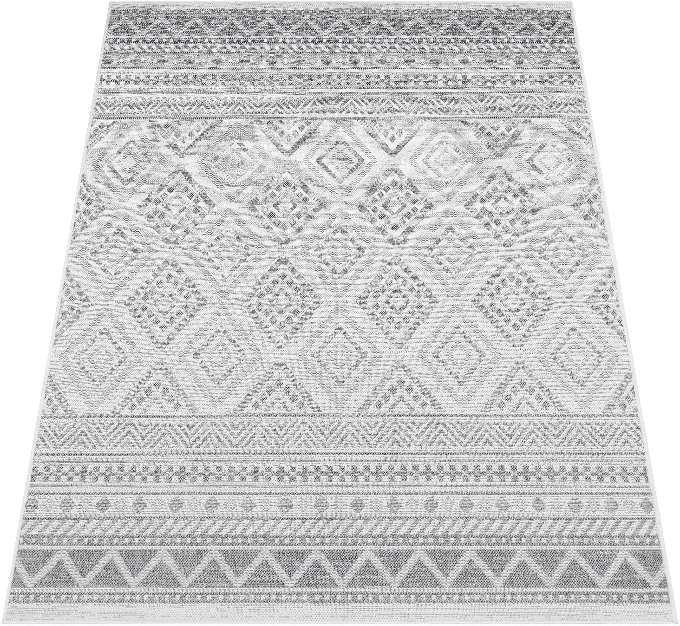 Paco Home Teppich »Vermont 184«, rechteckig, 4 mm Höhe, Flachgewebe, modern günstig online kaufen