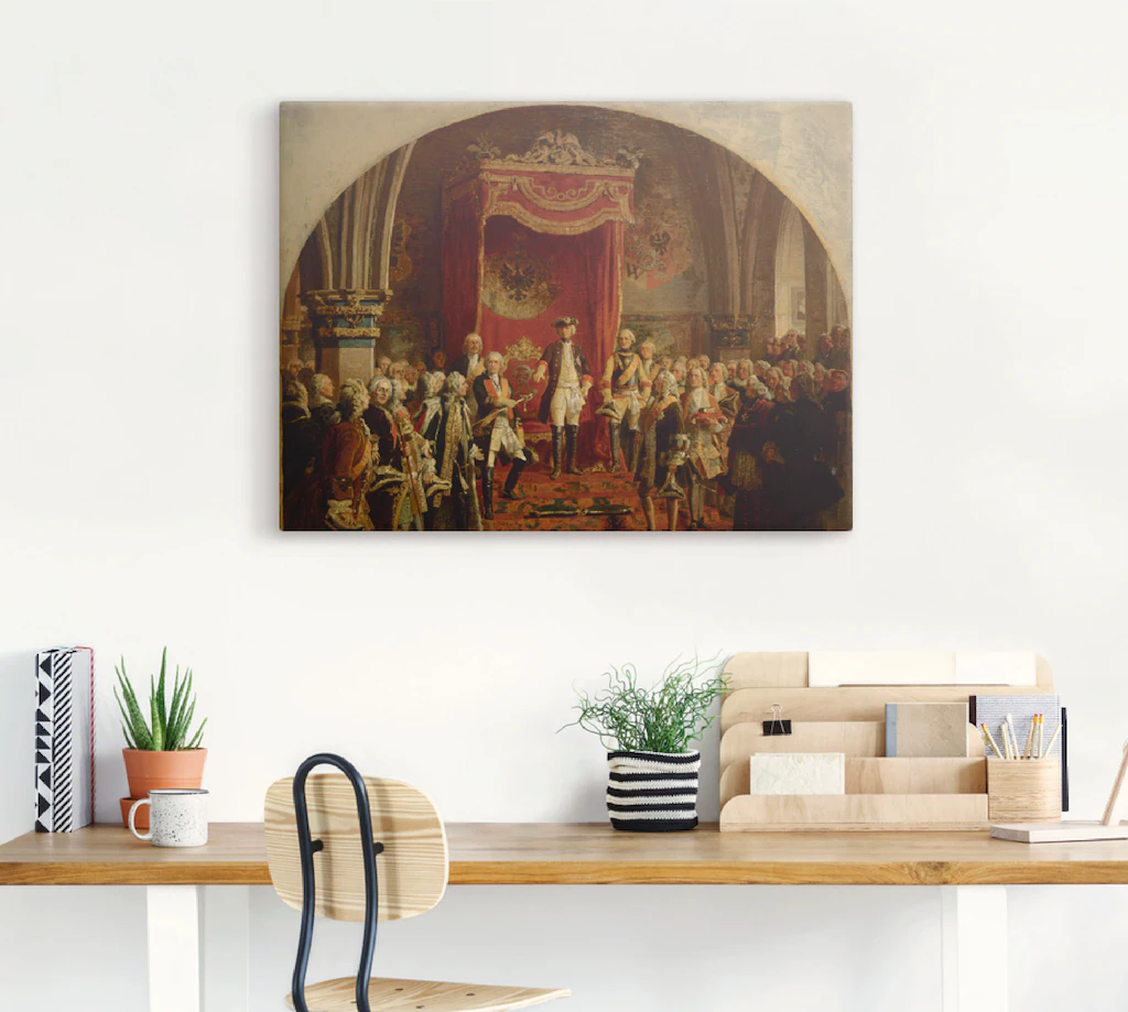 Artland Leinwandbild "Huldigung Friedrich dem Großen", Menschen, (1 St.), a günstig online kaufen