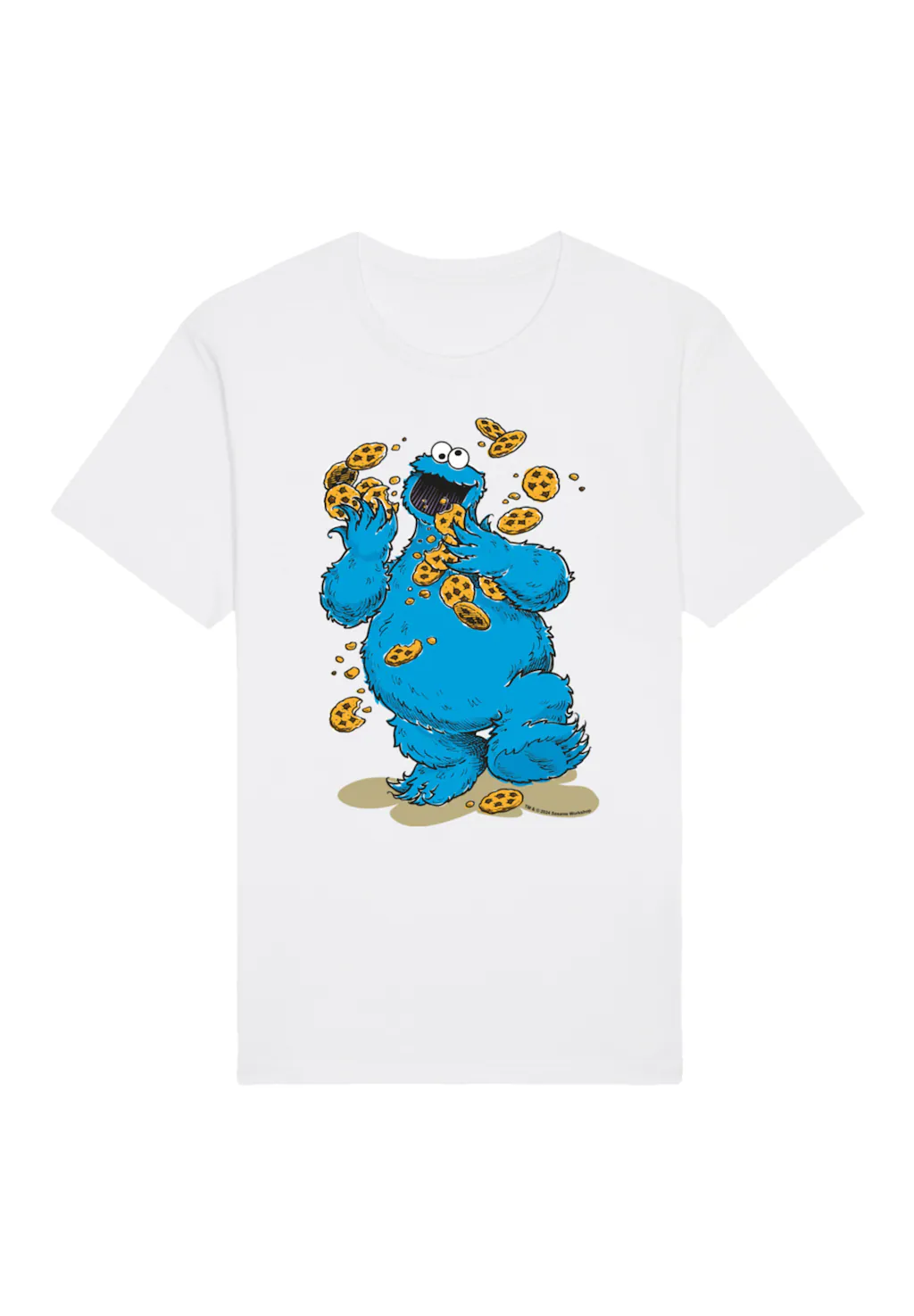 F4NT4STIC T-Shirt "Sesamstraße Cookie Monster Cookies Everywere", Premium Q günstig online kaufen