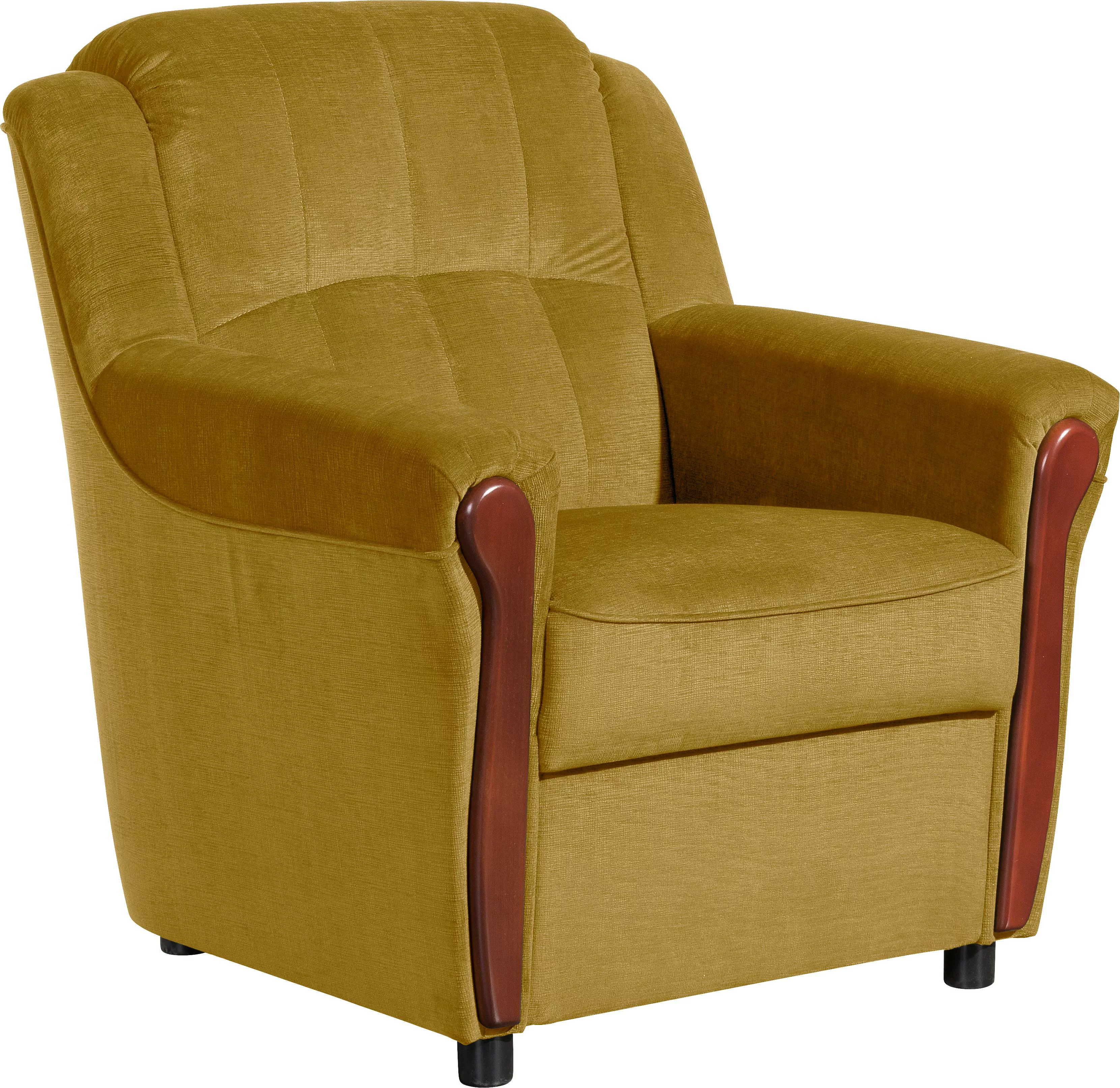 Max Winzer® Sessel »Trier, Loungesessel«, mit Sichtholzschabracken günstig online kaufen