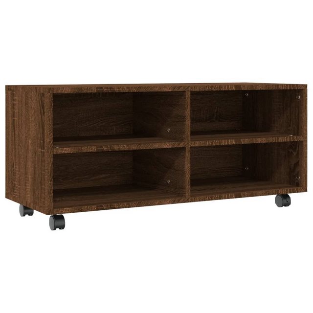 vidaXL TV-Schrank TV-Schrank mit Rollen Braun Eiche 90x35x35 cm Spanplatte günstig online kaufen