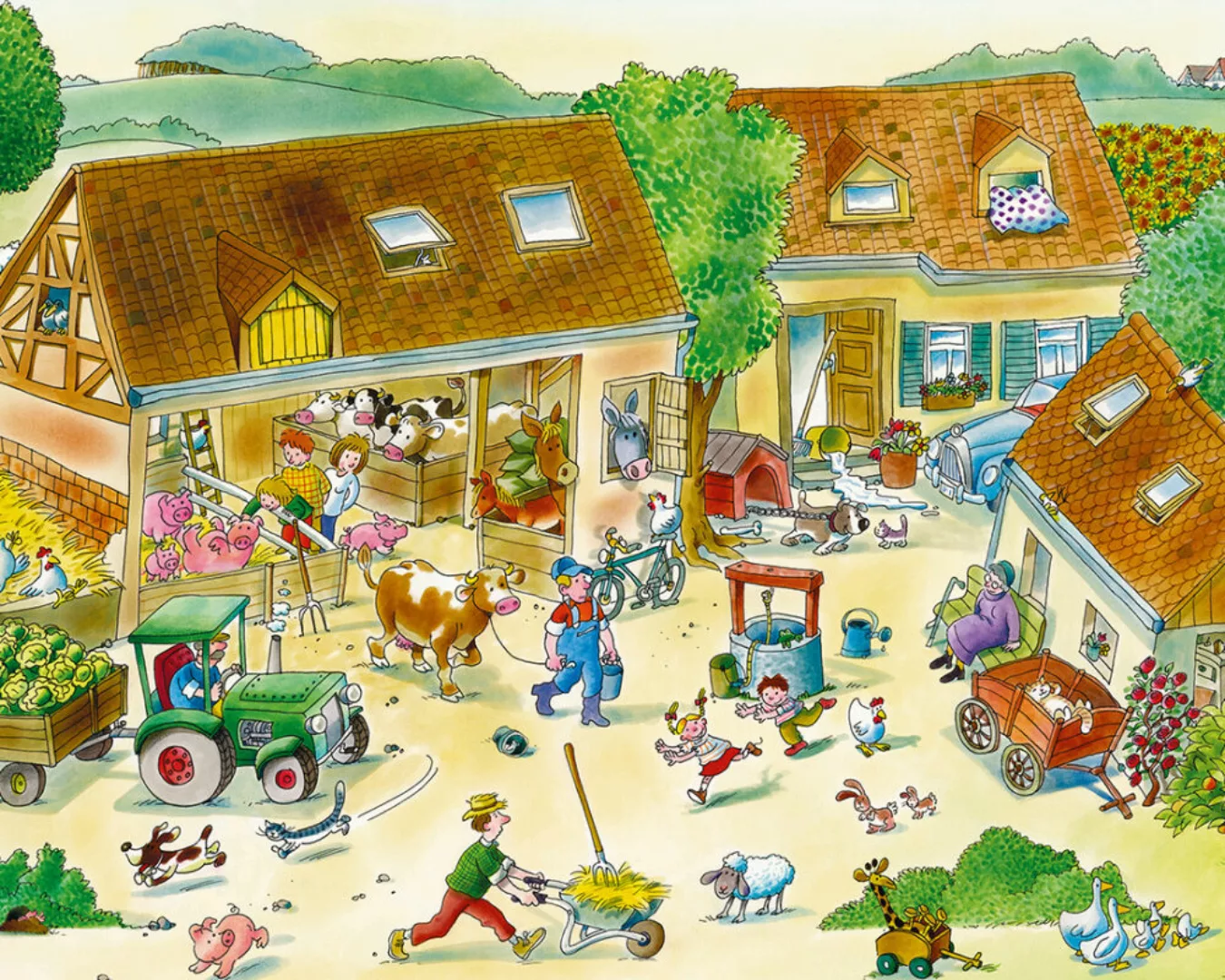 Fototapete "Bauernhof" 4,00x2,50 m / Glattvlies Brillant günstig online kaufen
