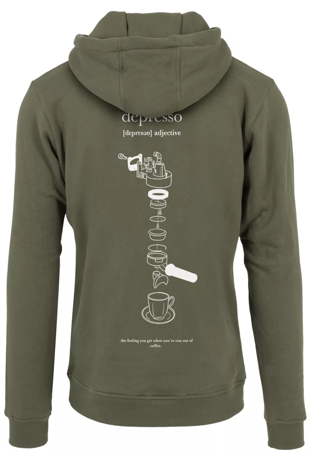 MisterTee Sweatshirt "MisterTee Herren Depresso Hoody" günstig online kaufen