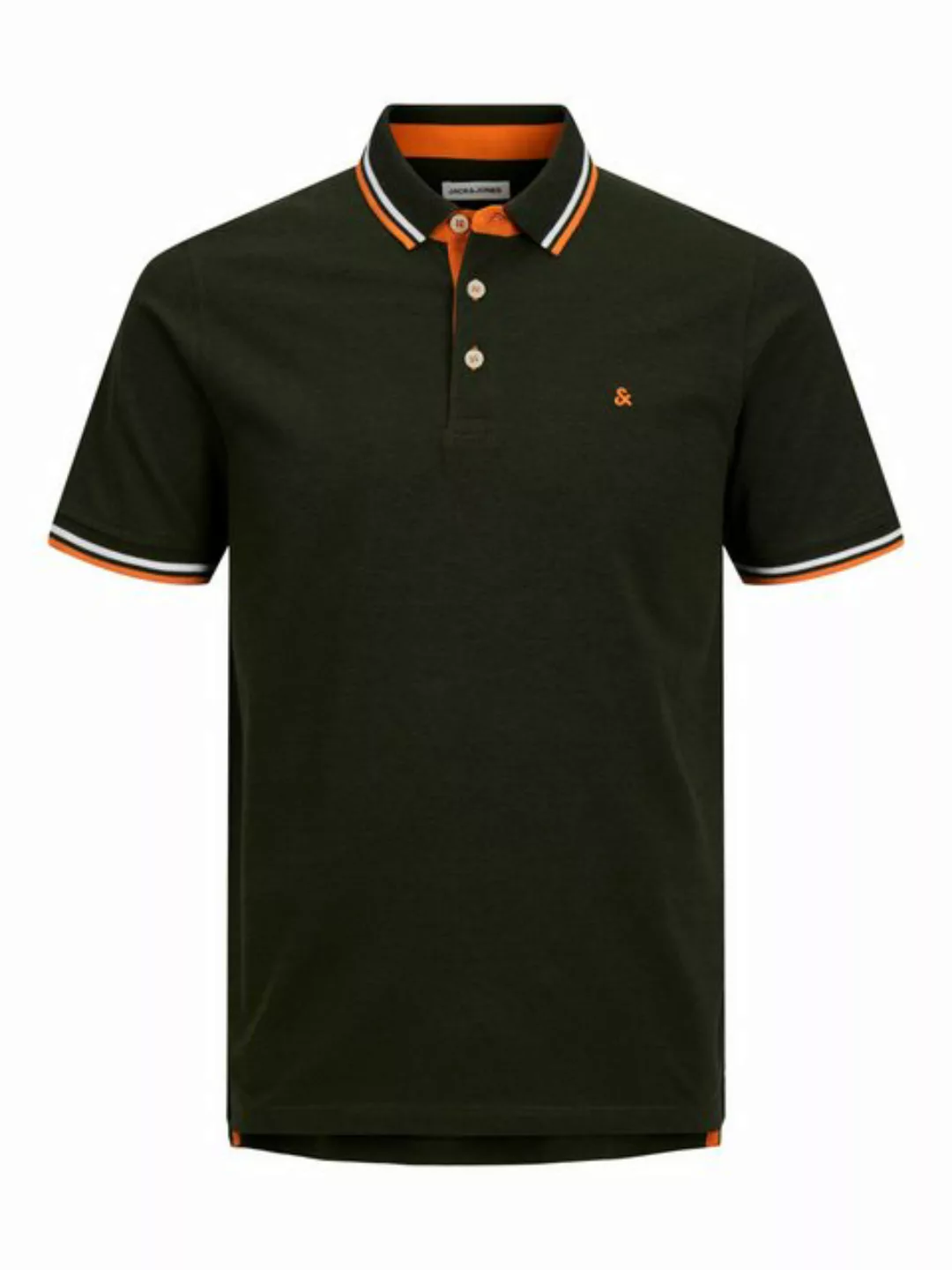 Jack & Jones Poloshirt + Fit Polo Shirt JJEPAULOS Sommer Hemd Pique (1-tlg) günstig online kaufen