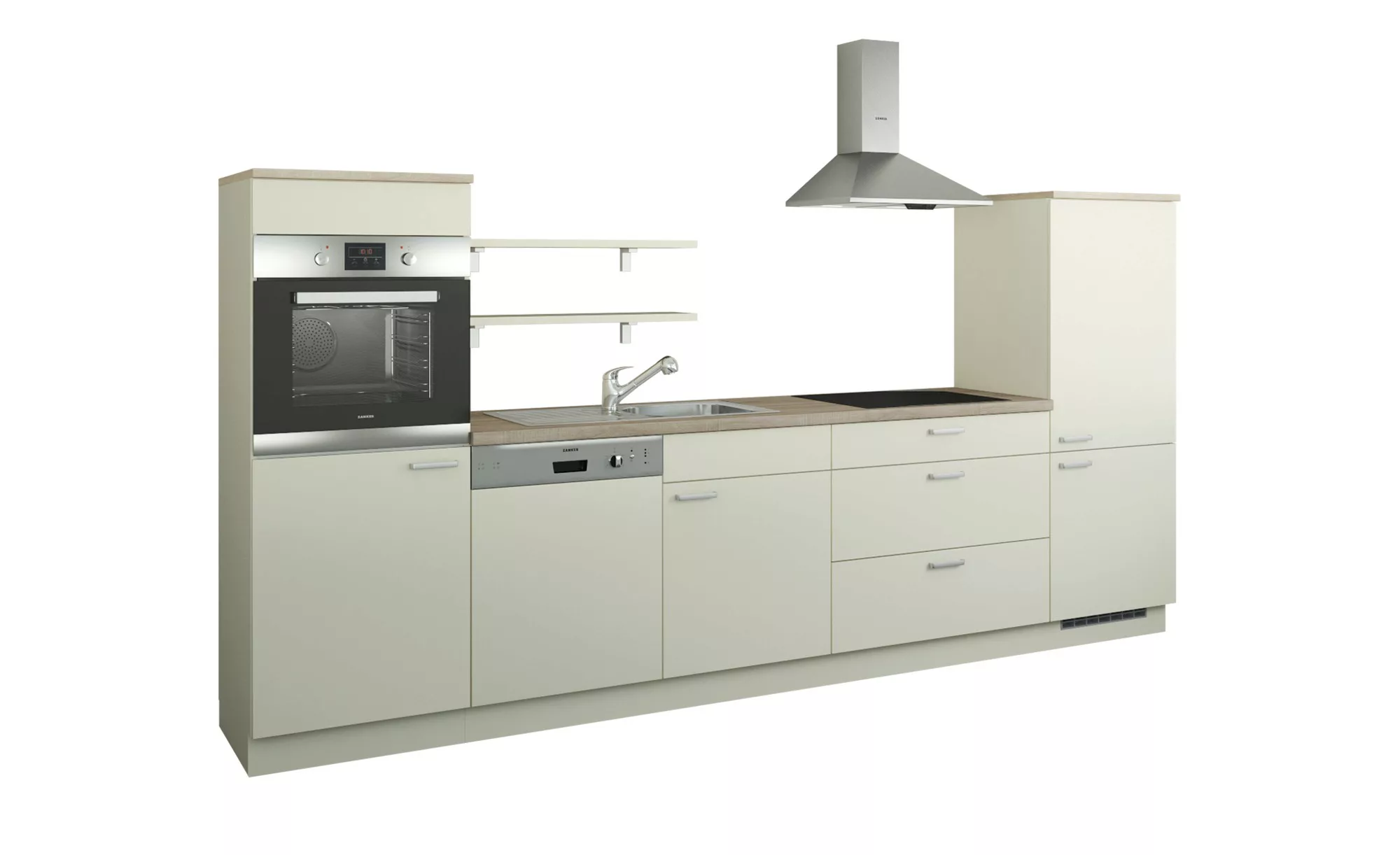Küchenzeile ohne Elektrogeräte  Kassel ¦ creme ¦ Maße (cm): B: 330 Aktuelle günstig online kaufen