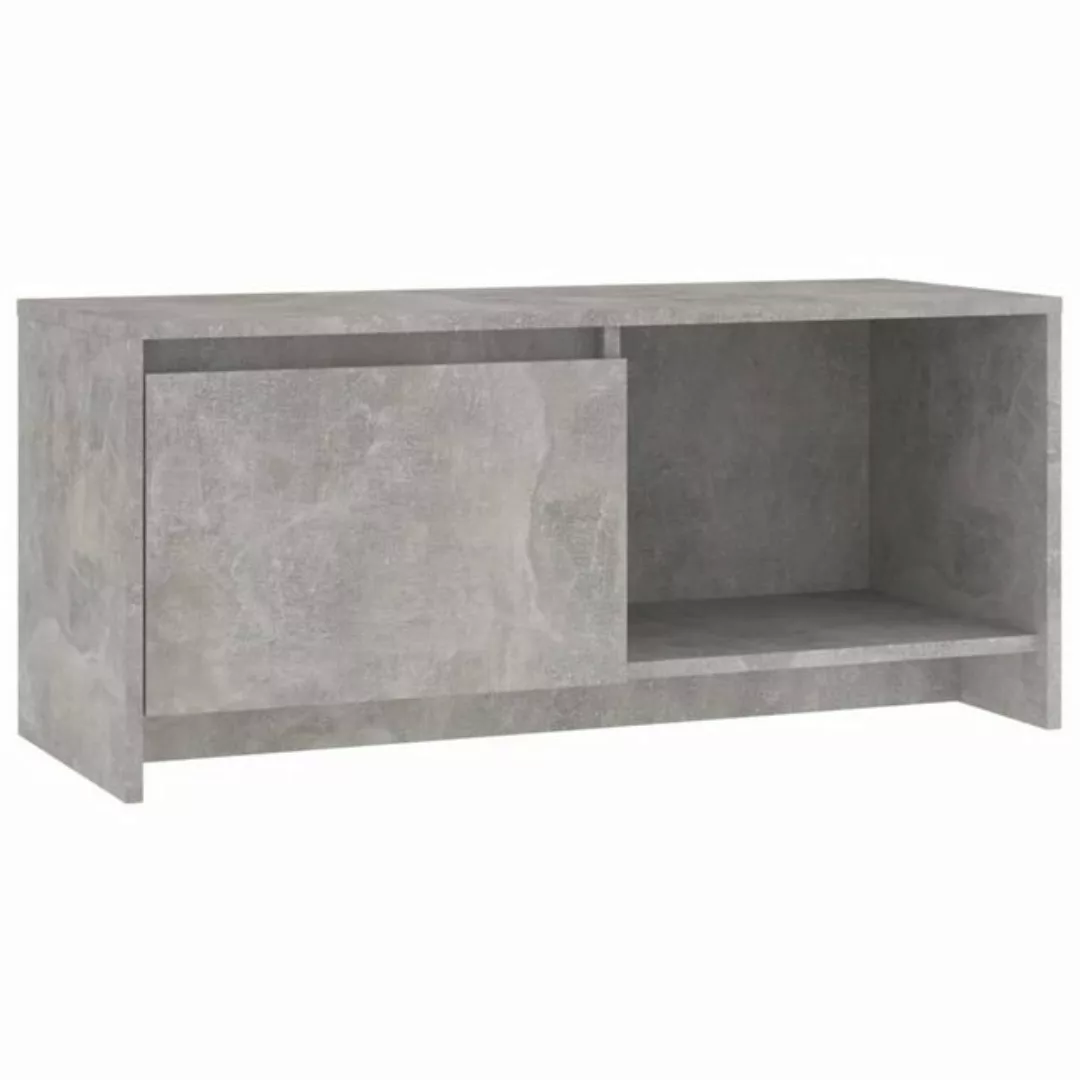 furnicato TV-Schrank Betongrau 90x35x40 cm Holzwerkstoff günstig online kaufen