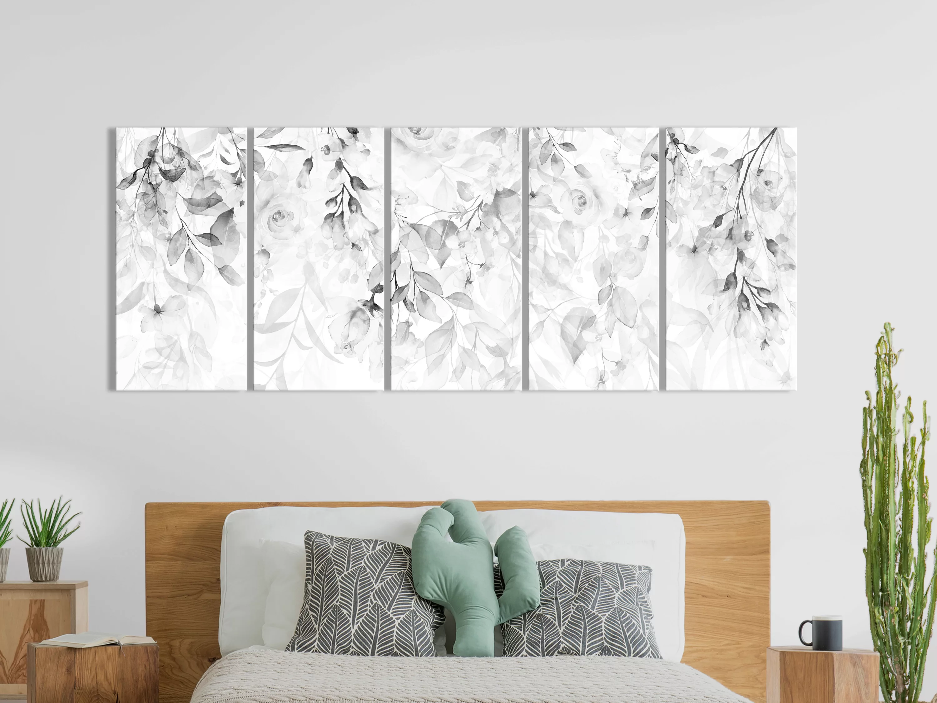 Wandbild - Waterfall Of Roses (5 Parts) Narrow - Third Variant günstig online kaufen